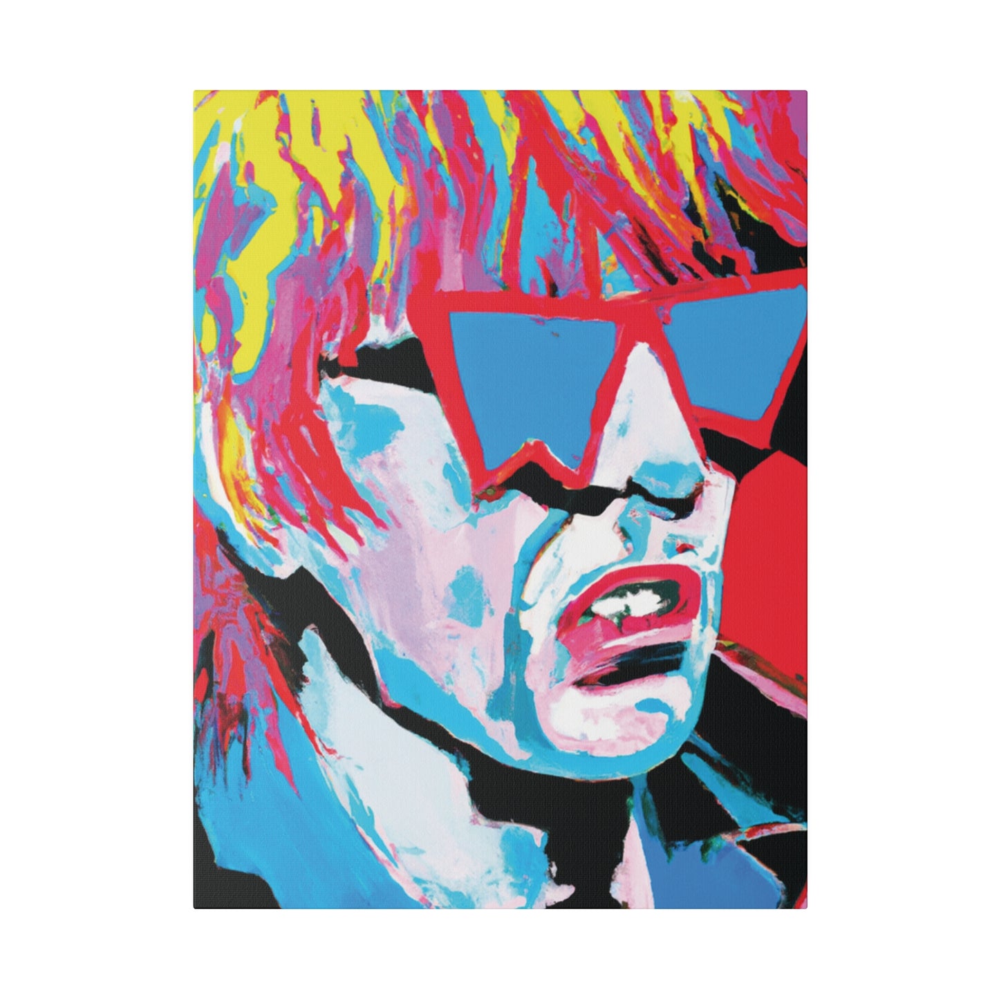 8517X - Rockstar Painting Print | Face | Abstract | Poster | Home Decor | Wall Art | Music Art | Canvas