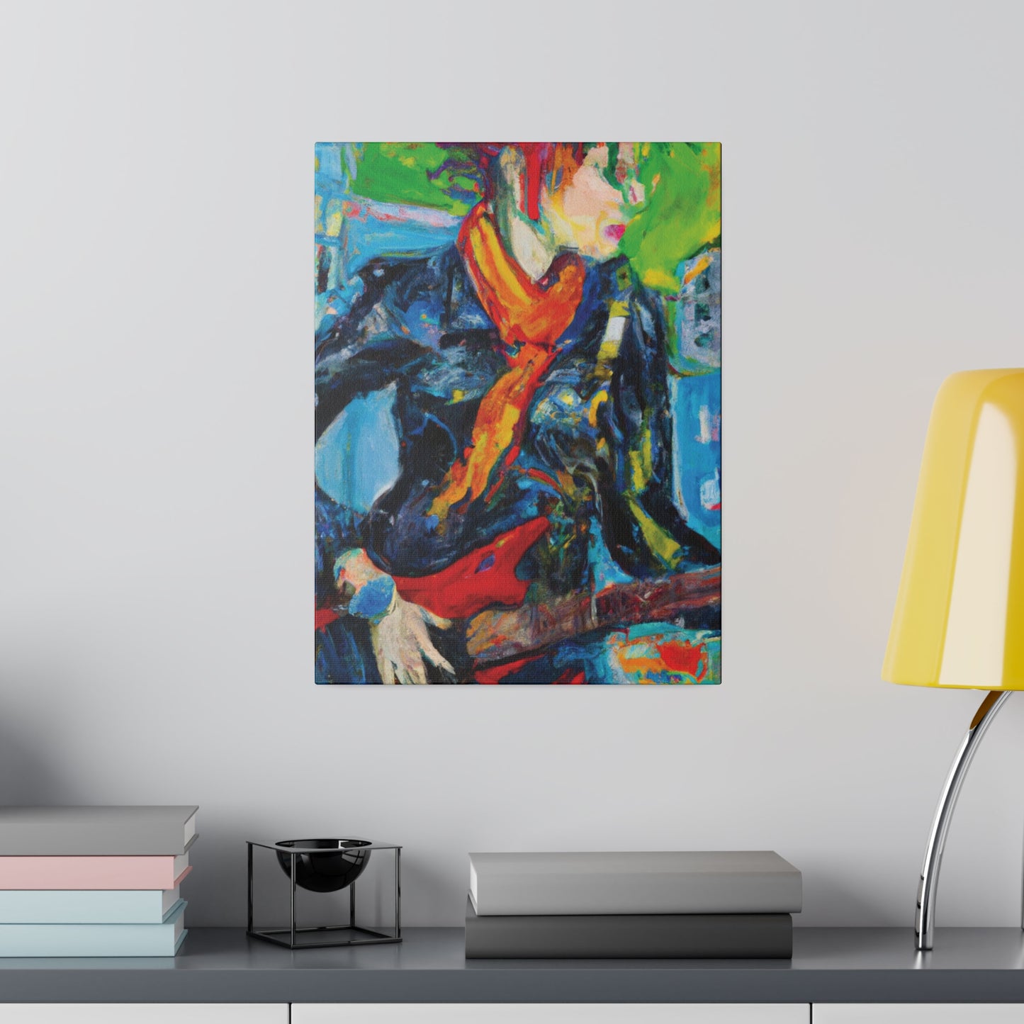 935O - Rockstar Oil Painting Style Print | Poster | Home Decor | Wall Art | Music Art | Canvas