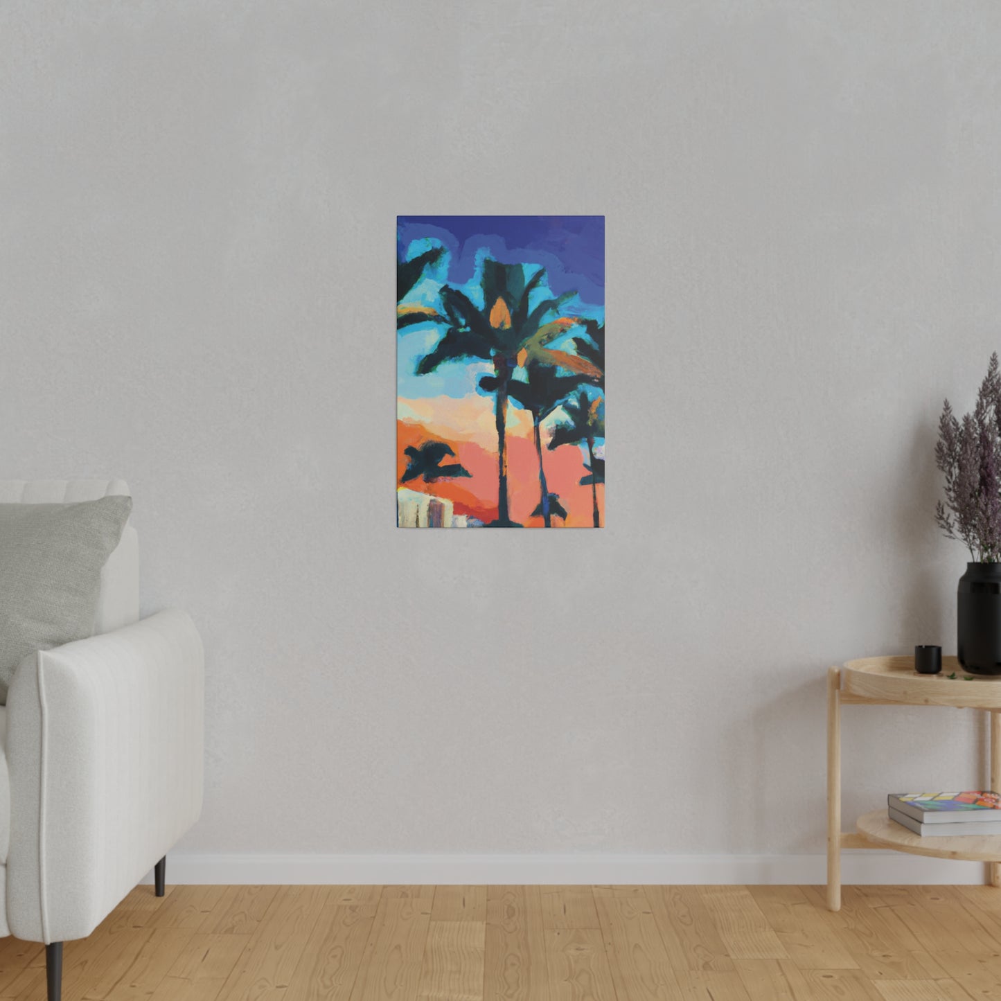 5637G - Miami Beach Sunset Painting Print | Miami | Beach | Sunset | Poster | Home Decor | Wall Art | Canvas