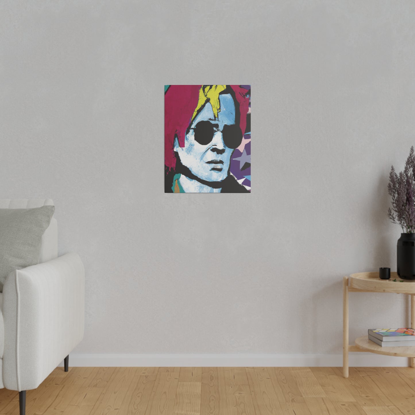 7157H - Rockstar Painting Print | Face | Abstract | Poster | Home Decor | Wall Art | Music Art | Canvas