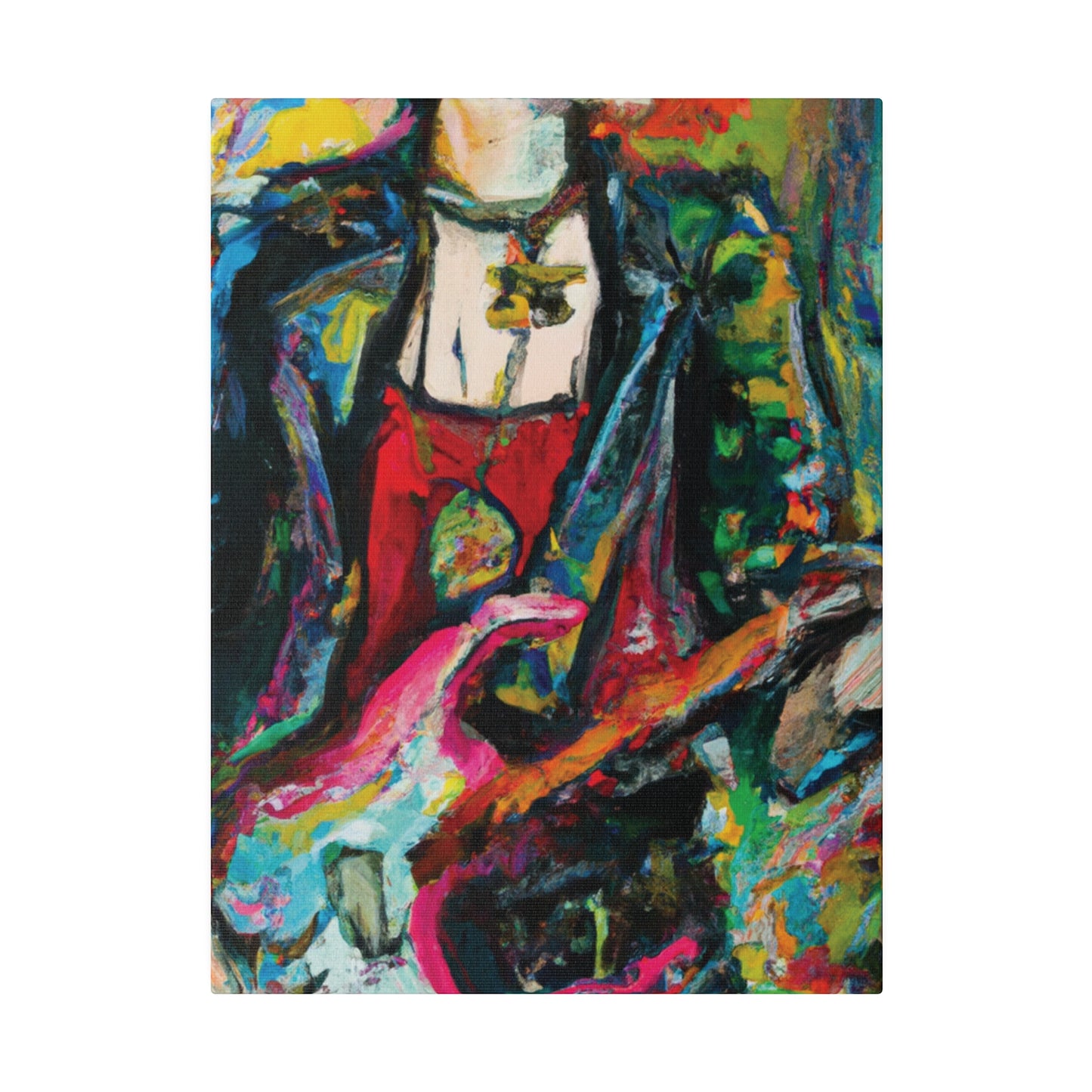 4558Z - Rockstar Oil Painting Style Print | Poster | Home Decor | Wall Art | Music Art | Canvas