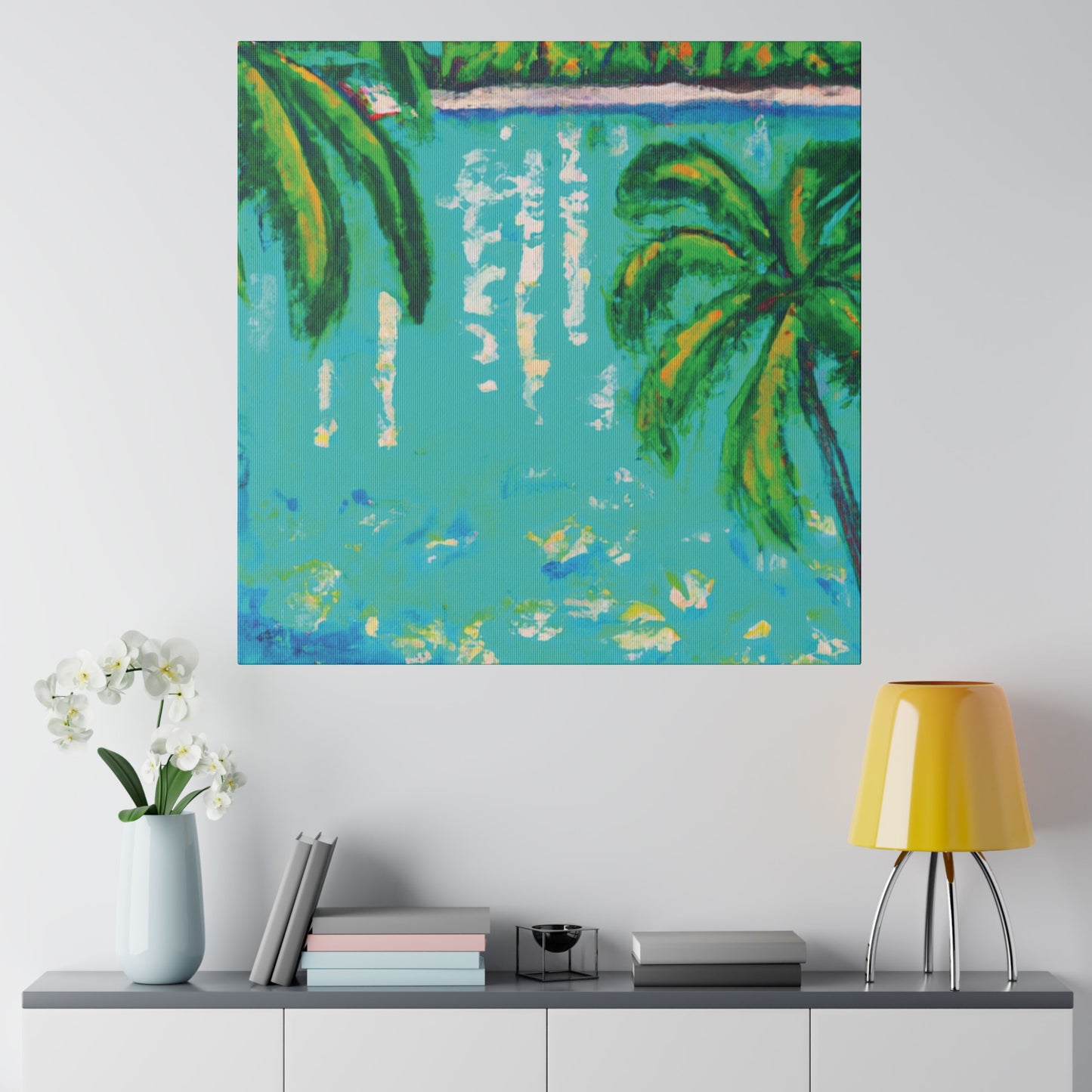 6412Q - Bahamas Ocean Painting Print | Bahamas | Ocean | Beach | Poster | Home Decor | Wall Art | Canvas