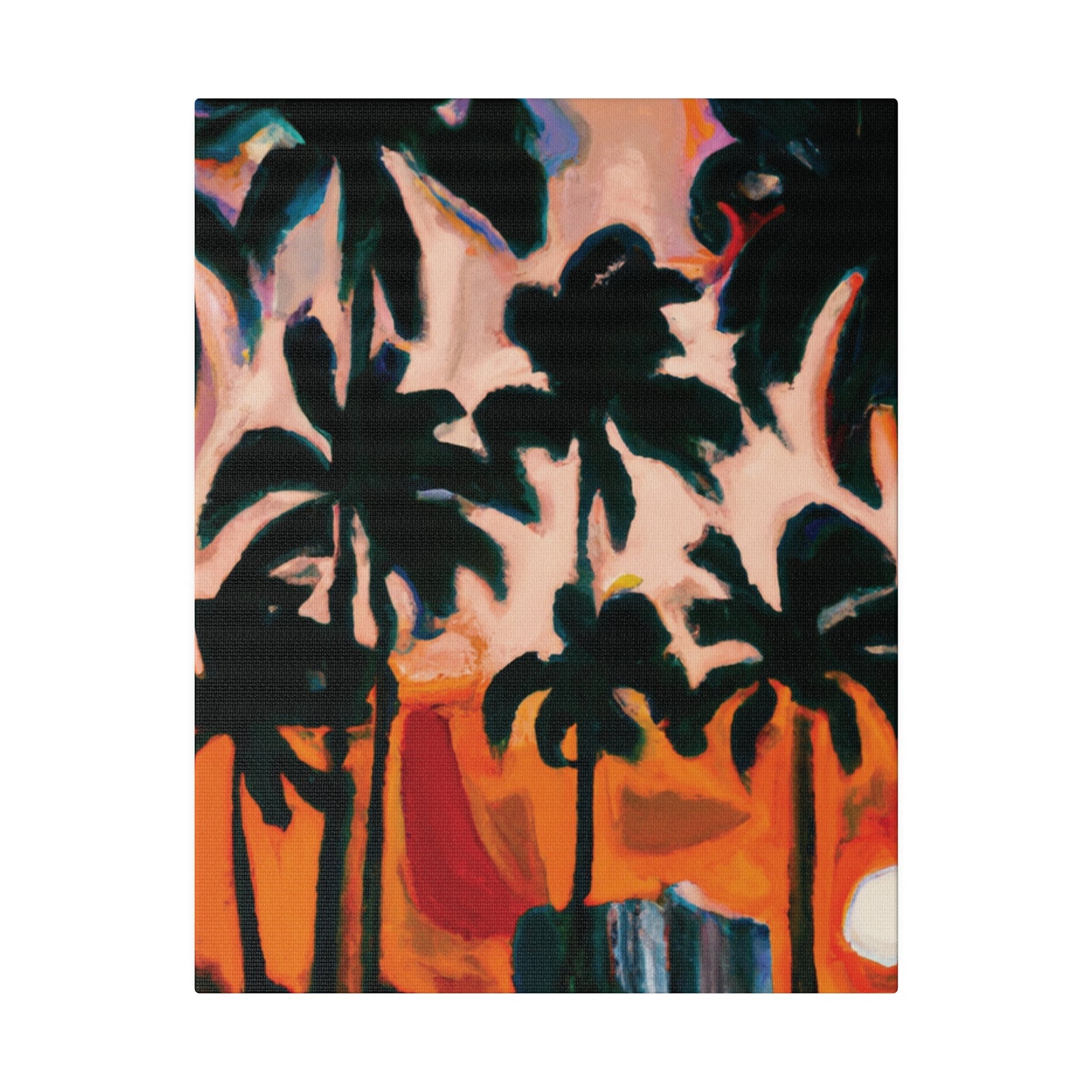 4317T - Miami Beach Sunset Painting Print | Miami | Beach | Sunset | Poster | Home Decor | Wall Art | Canvas