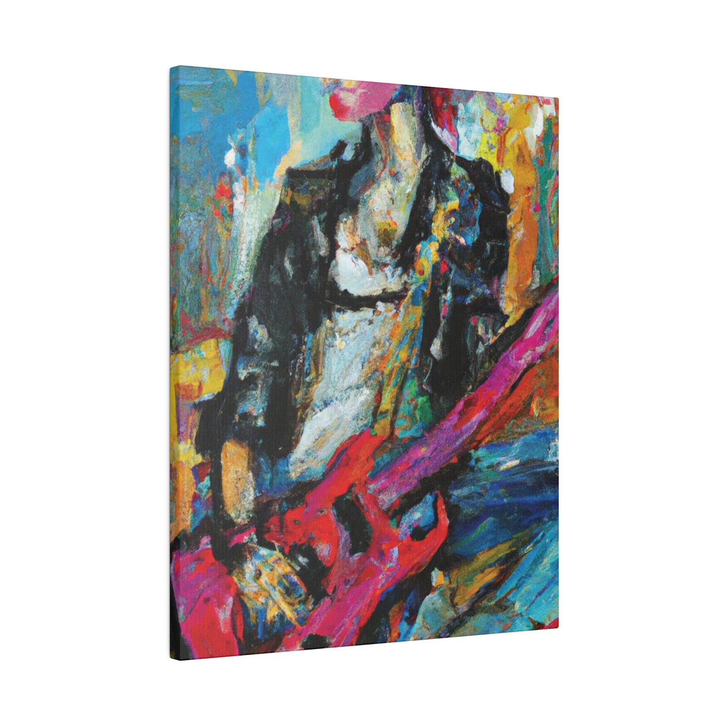 472O - Rockstar Oil Painting Style Print | Poster | Home Decor | Wall Art | Music Art | Canvas