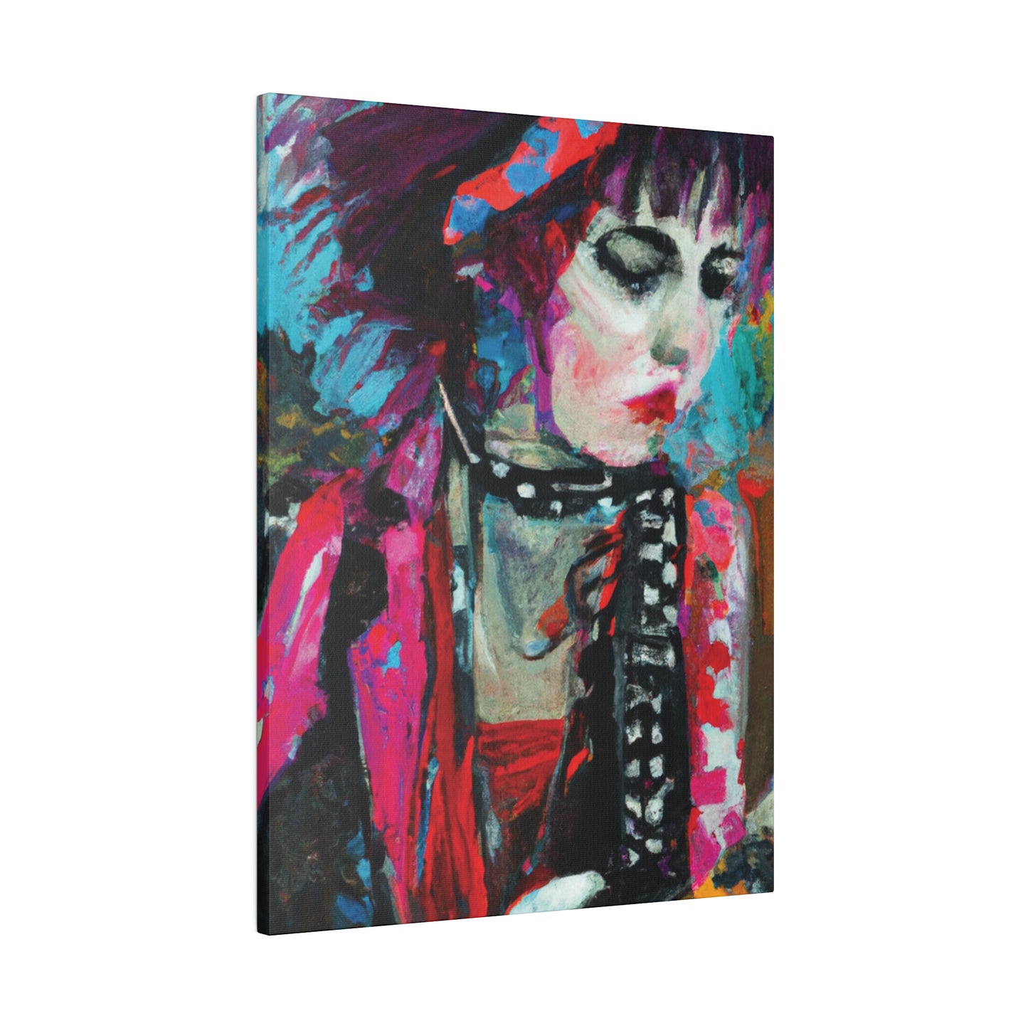 9225T - Rockstar Oil Painting Style Print | Poster | Home Decor | Wall Art | Music Art | Canvas