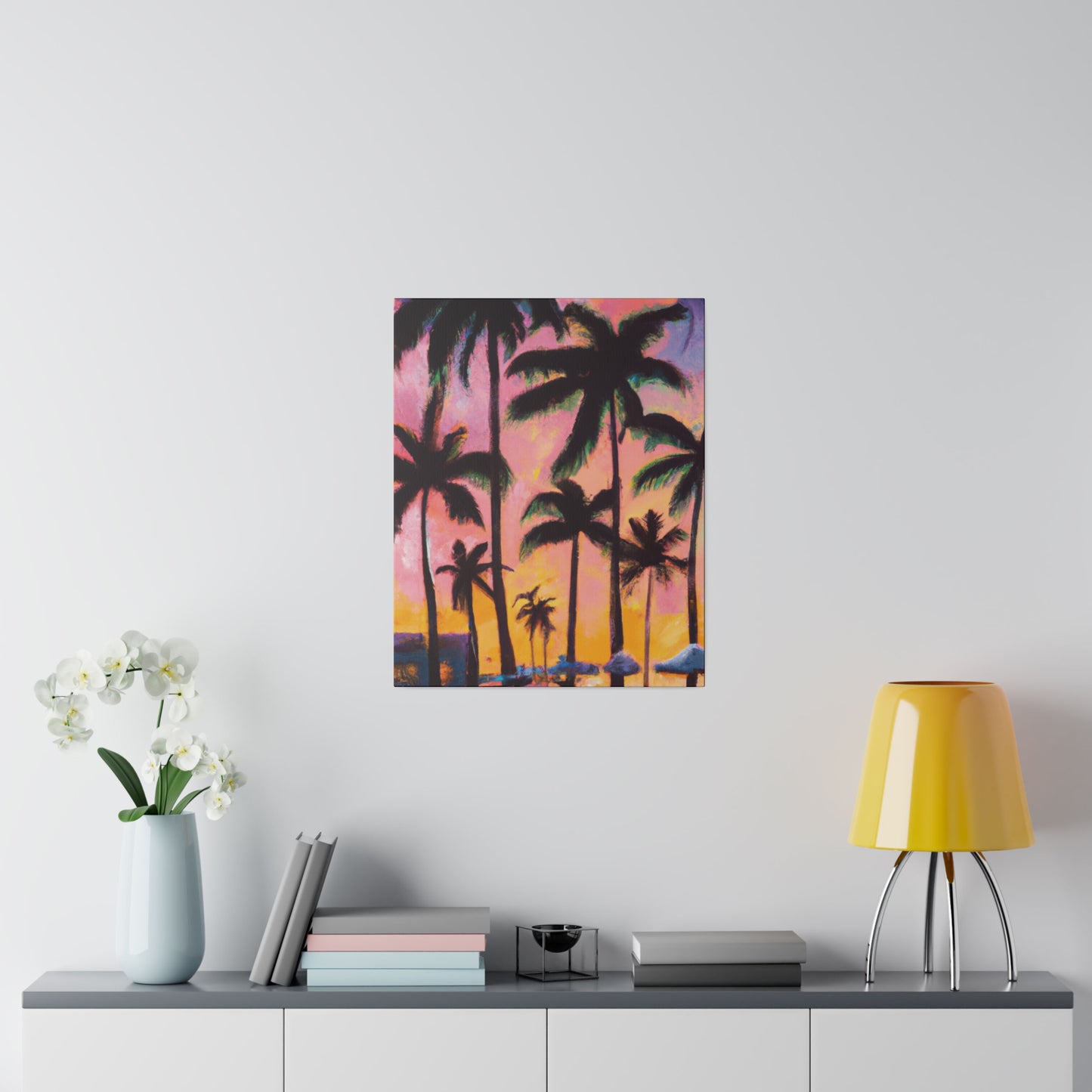 7524X - Miami Beach Sunset Painting Print | Miami | Beach | Sunset | Poster | Home Decor | Wall Art | Canvas