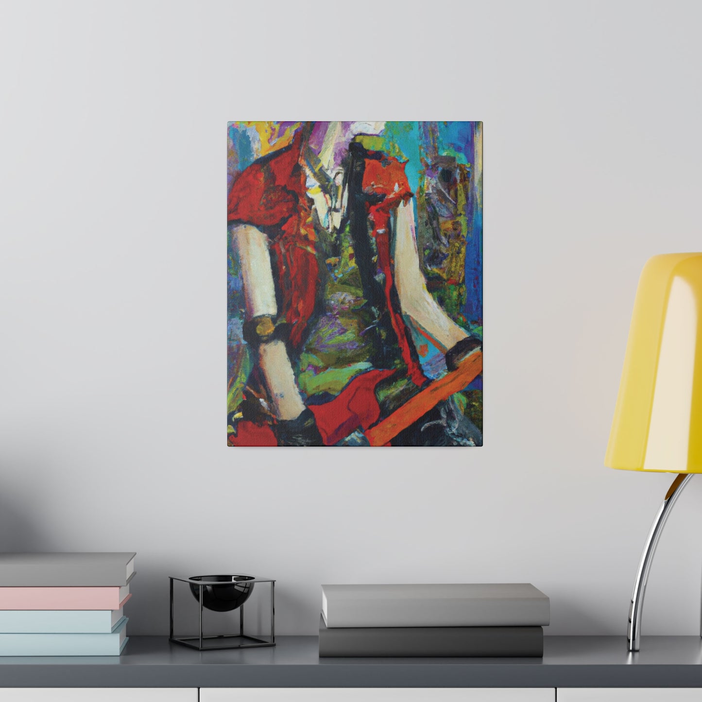 2205O - Rockstar Oil Painting Style Print | Poster | Home Decor | Wall Art | Music Art | Canvas