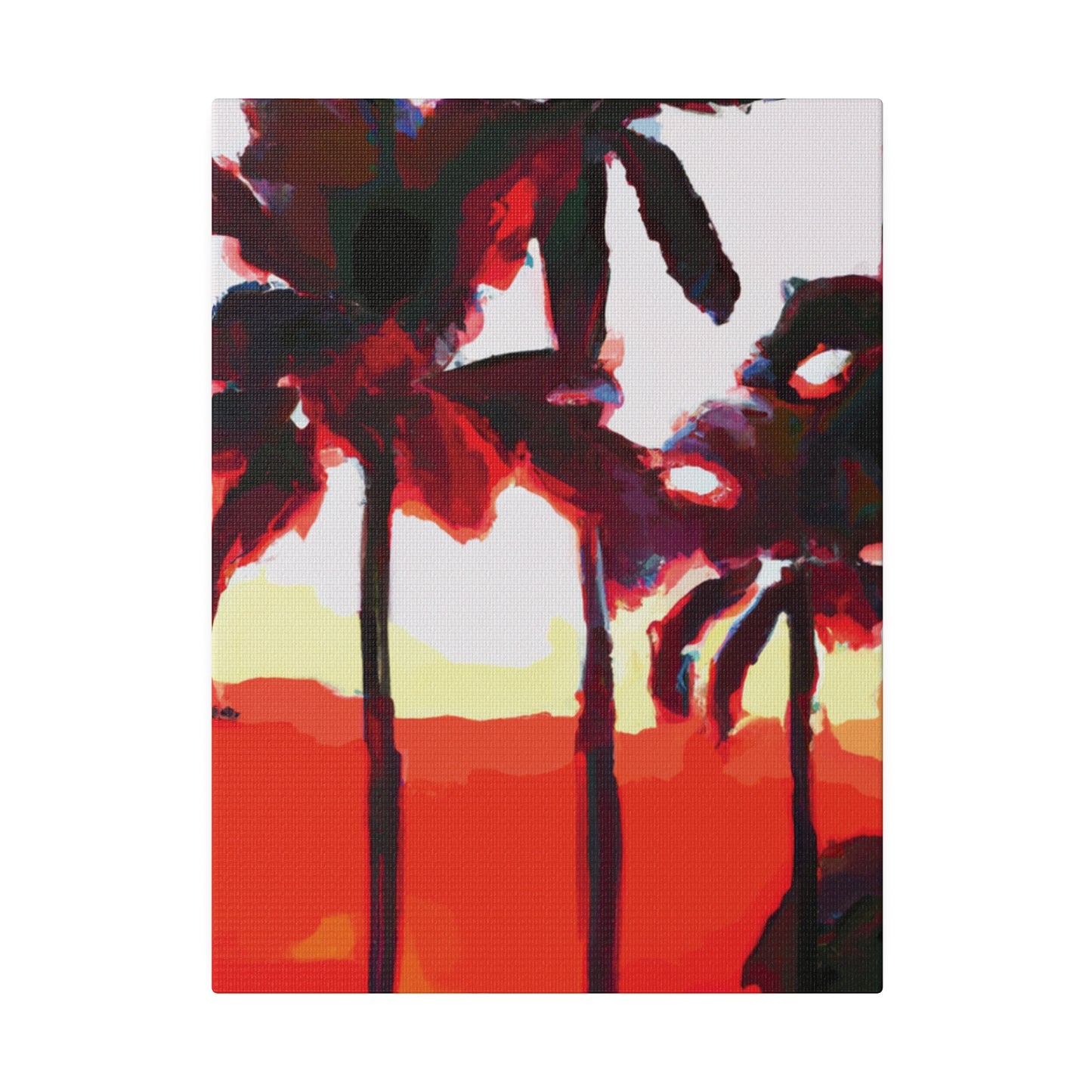 6831K - Miami Beach Sunset Painting Print | Miami | Beach | Sunset | Poster | Home Decor | Wall Art | Canvas