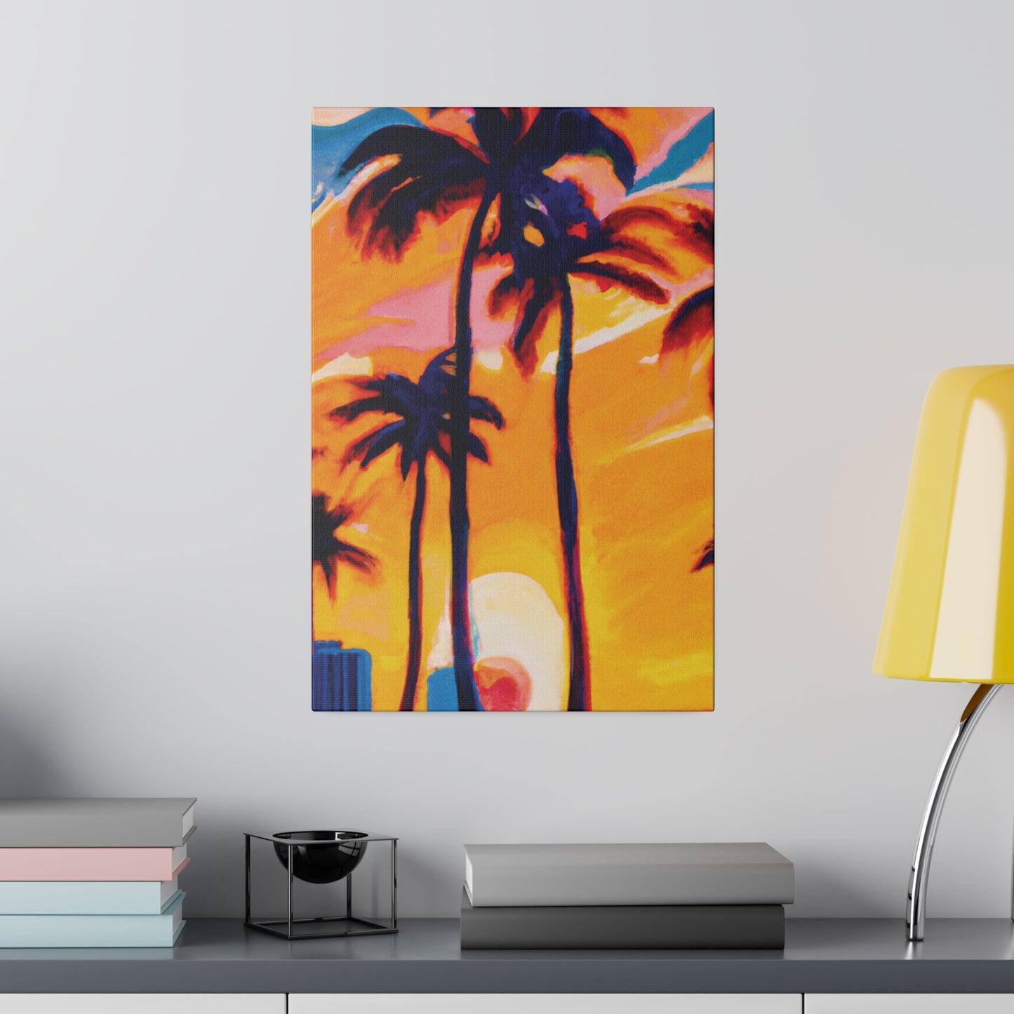 2067G - Miami Beach Sunset Painting Print | Miami | Beach | Sunset | Poster | Home Decor | Wall Art | Canvas