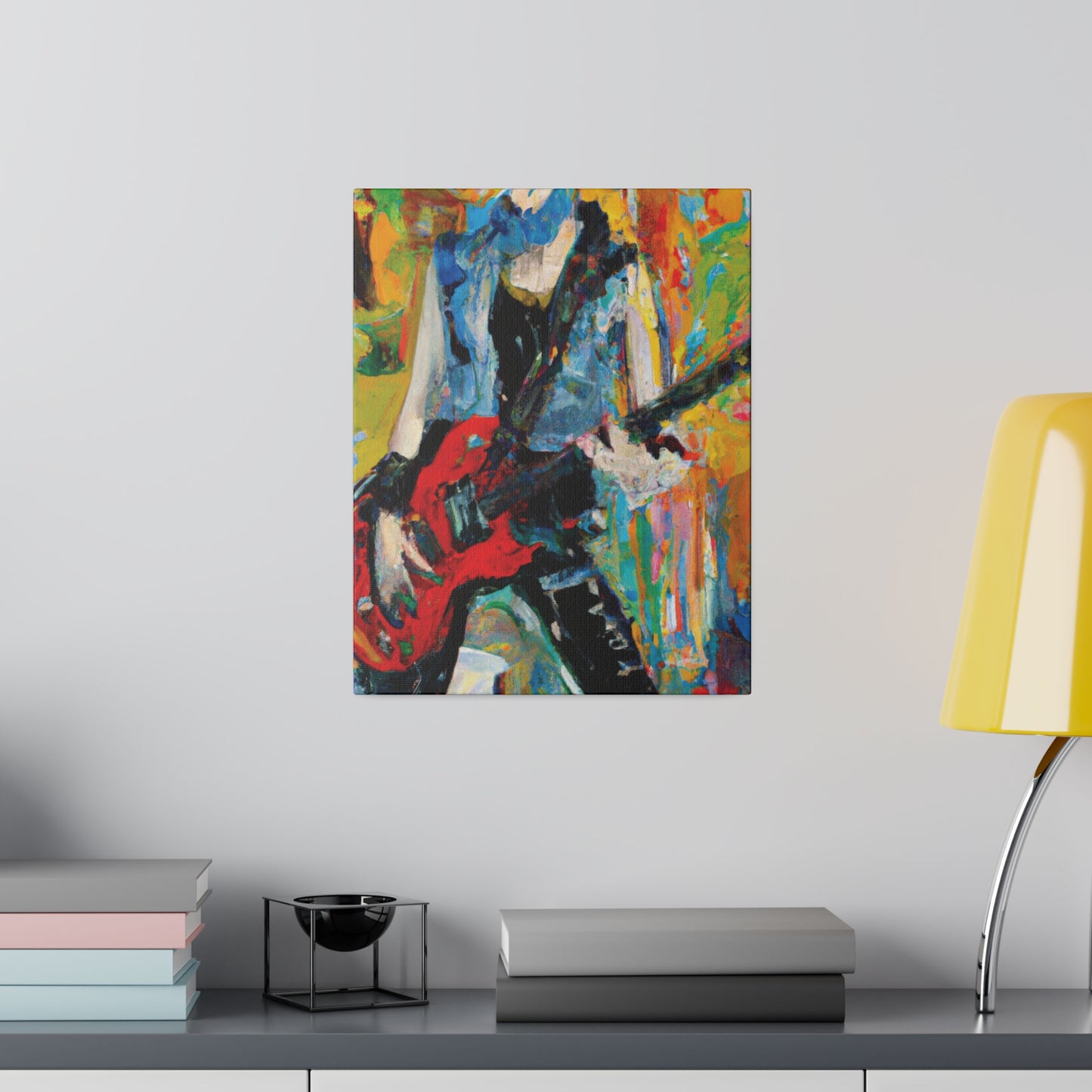 4721P - Rockstar Oil Painting Style Print | Poster | Home Decor | Wall Art | Music Art | Canvas
