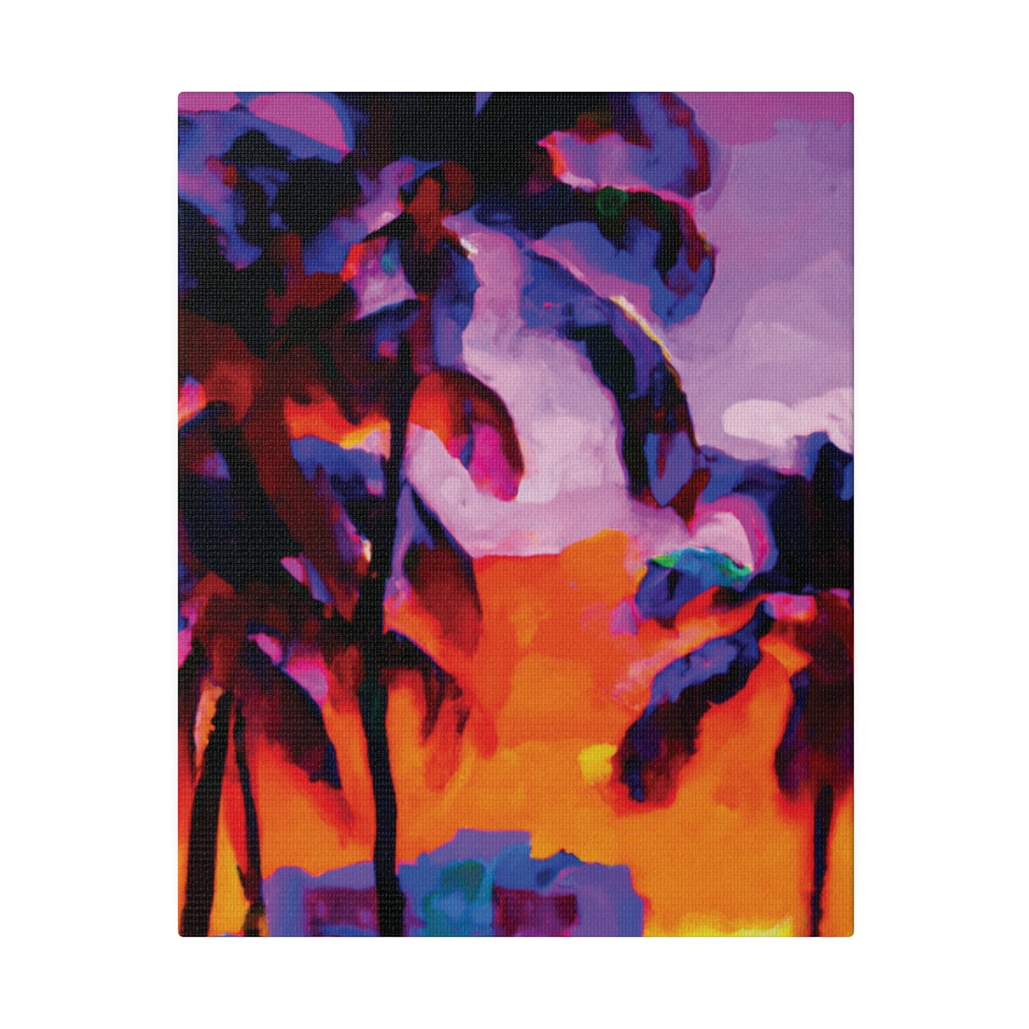 313J - Miami Beach Sunset Painting Print | Miami | Beach | Sunset | Poster | Home Decor | Wall Art | Canvas