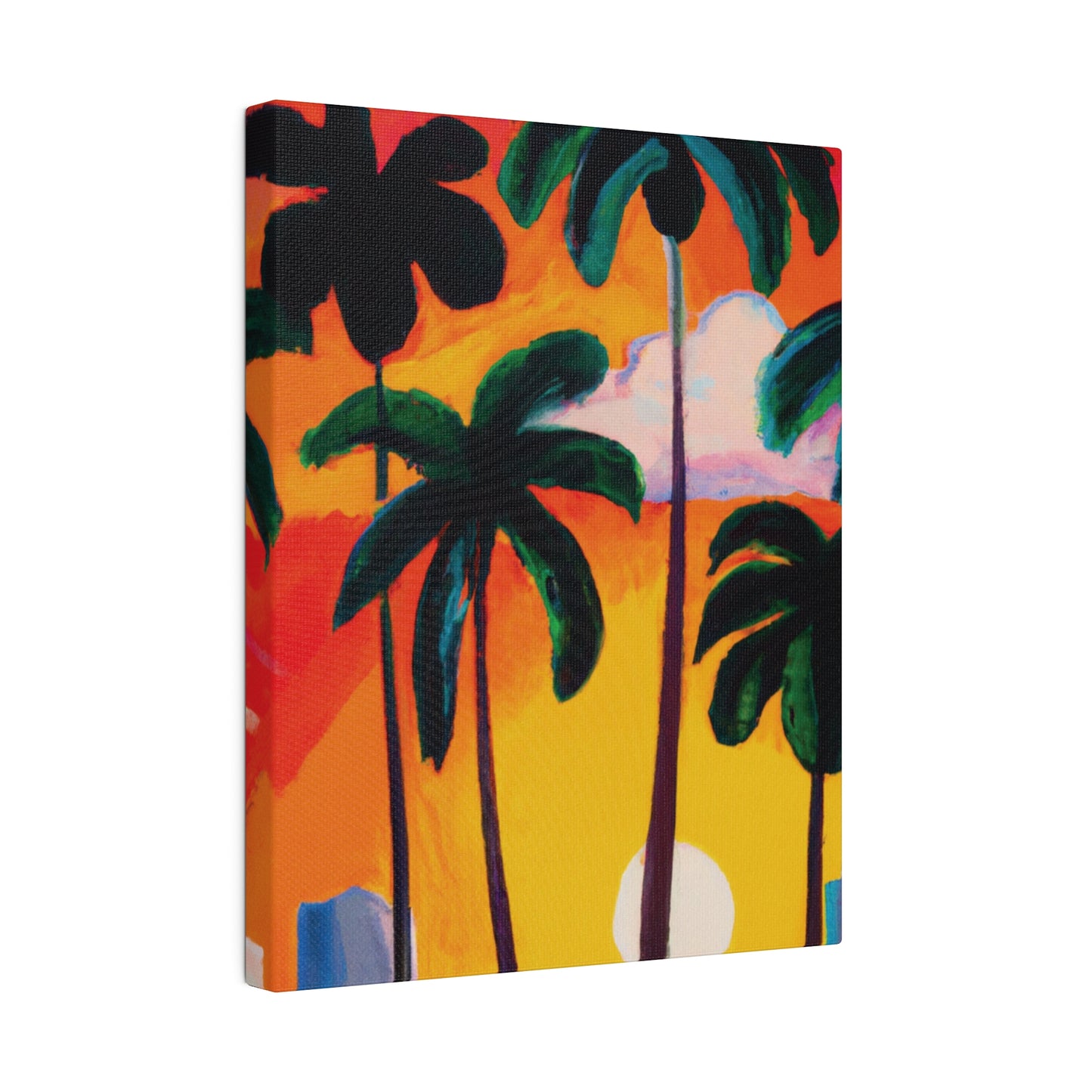 4327O - Miami Beach Sunset Painting Print | Miami | Beach | Sunset | Poster | Home Decor | Wall Art | Canvas