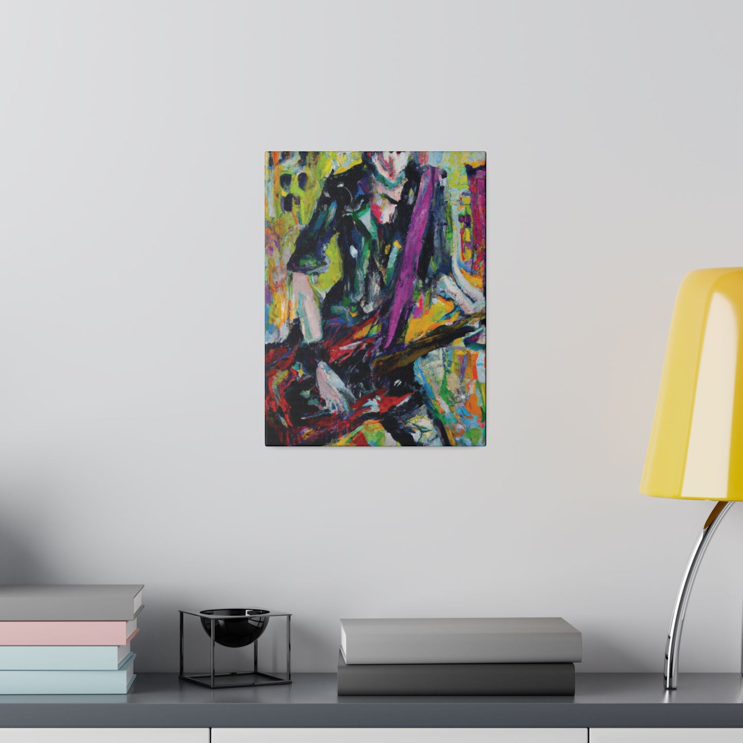 5521G - Rockstar Oil Painting Style Print | Poster | Home Decor | Wall Art | Music Art | Canvas