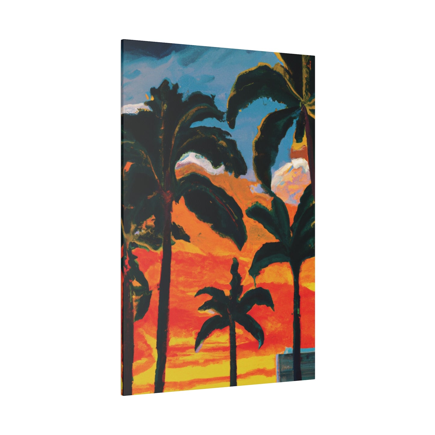 3782G - Miami Beach Sunset Painting Print | Miami | Beach | Sunset | Poster | Home Decor | Wall Art | Canvas