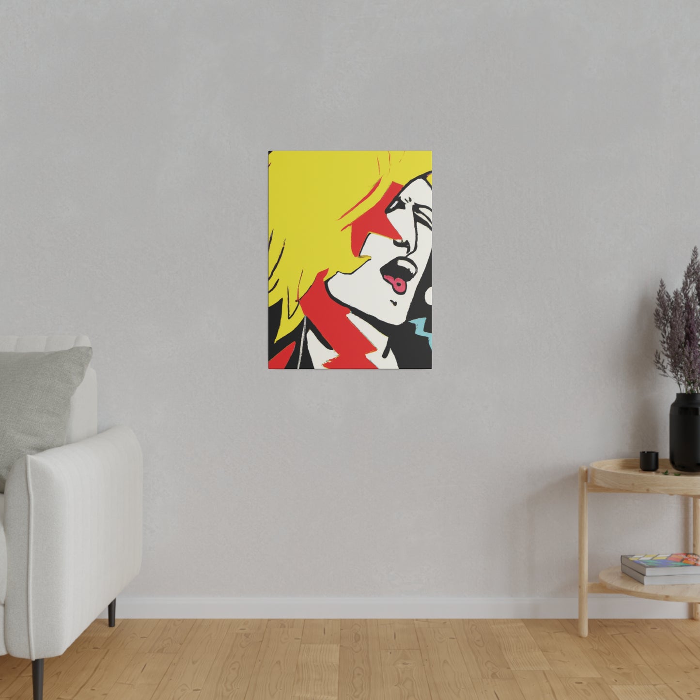 6373A - Rockstar Painting Print | Face | Abstract | Poster | Home Decor | Wall Art | Music Art | Canvas