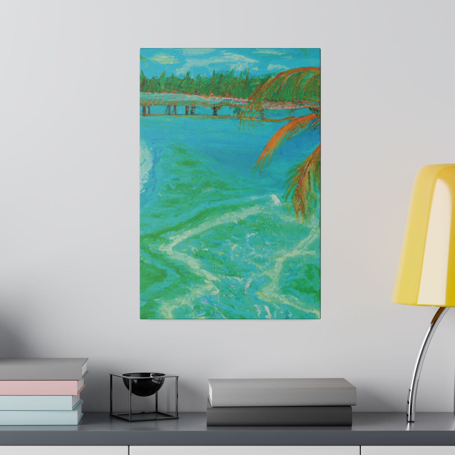 8864B - Bahamas Ocean Painting Print | Bahamas | Ocean | Beach | Poster | Home Decor | Wall Art | Canvas