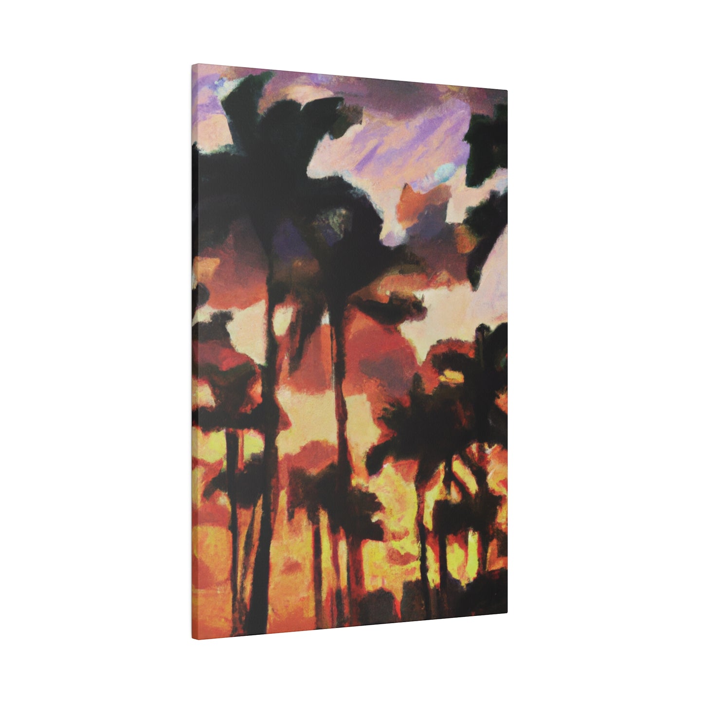 8396Z - Miami Beach Sunset Painting Print | Miami | Beach | Sunset | Poster | Home Decor | Wall Art | Canvas