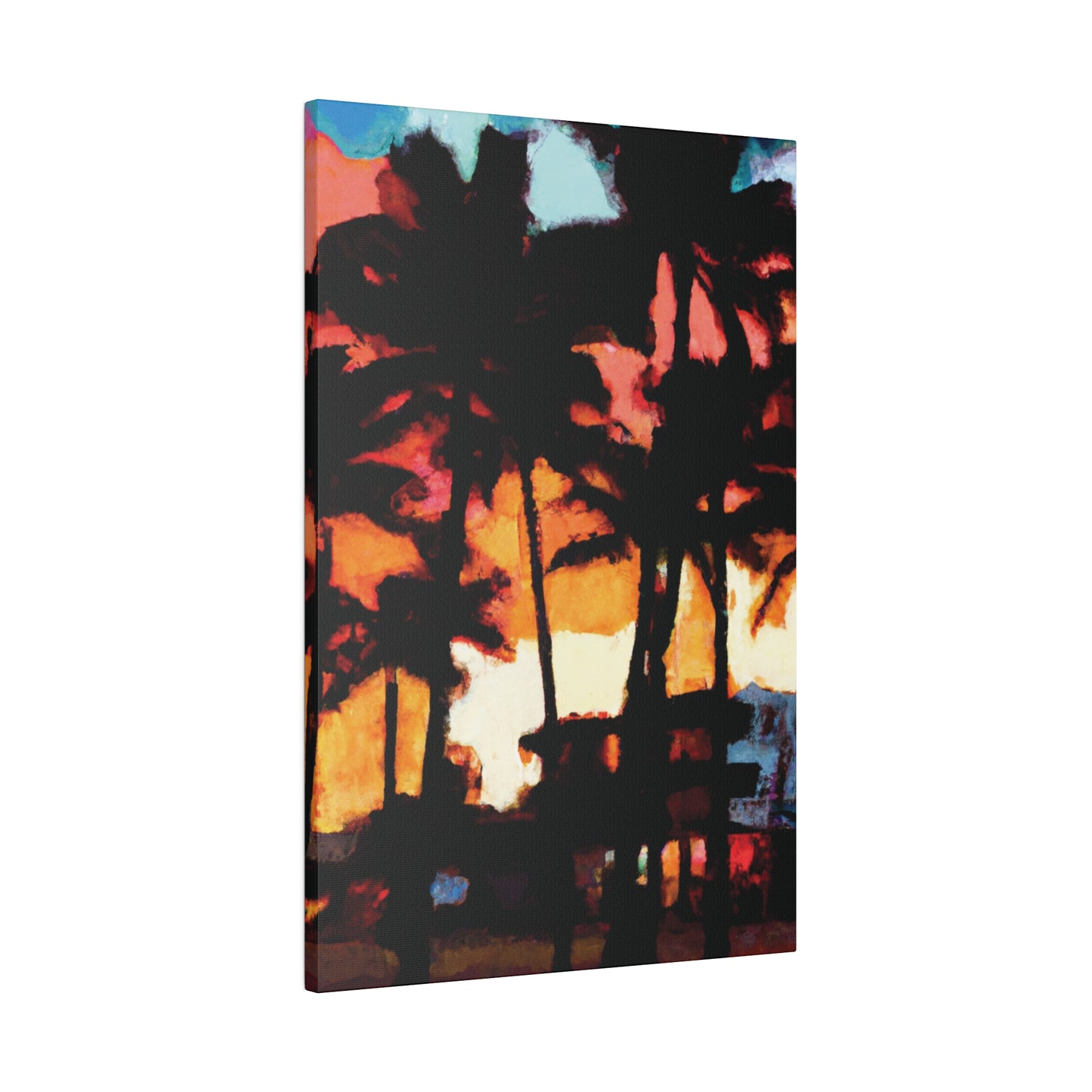 8498K - Miami Beach Sunset Painting Print | Miami | Beach | Sunset | Poster | Home Decor | Wall Art | Canvas