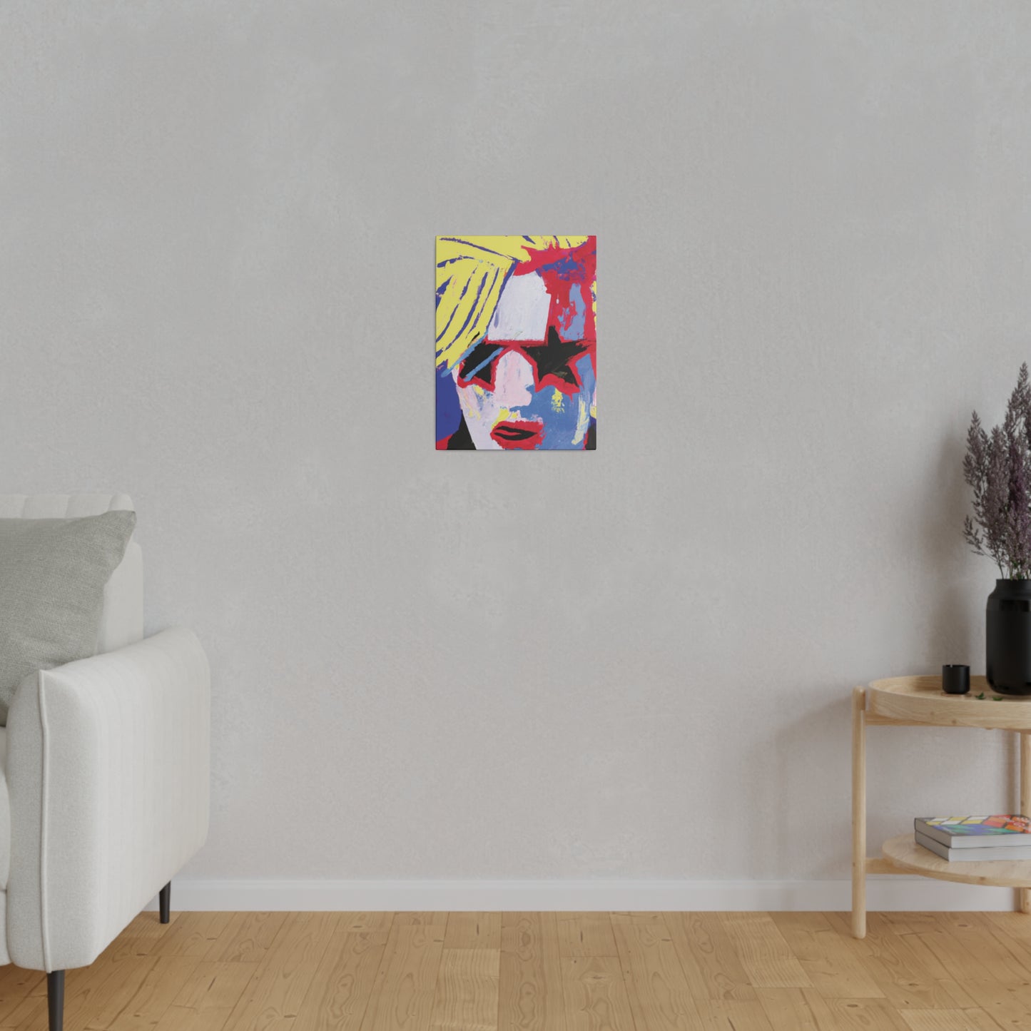 4762T - Rockstar Painting Print | Face | Abstract | Poster | Home Decor | Wall Art | Music Art | Canvas