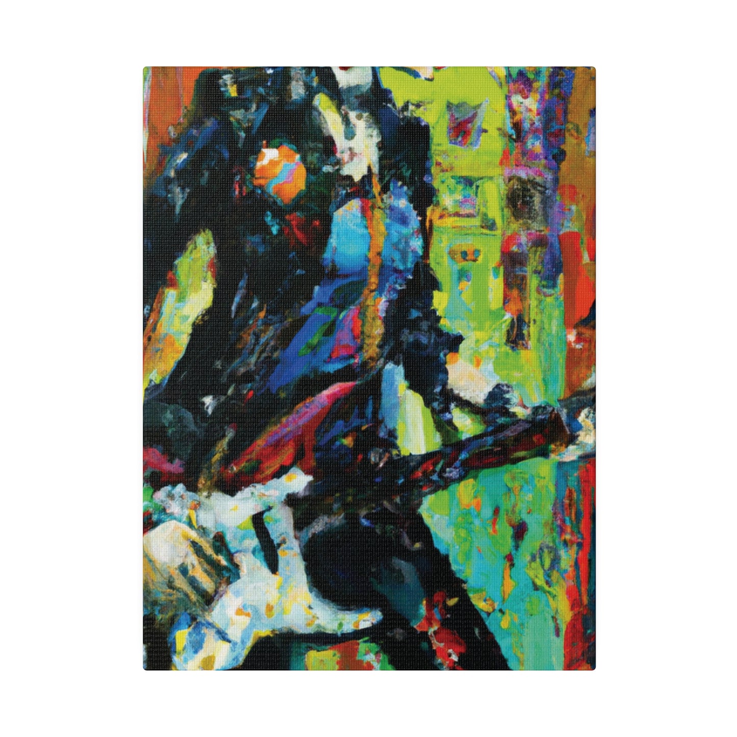 2760G - Rockstar Oil Painting Style Print | Poster | Home Decor | Wall Art | Music Art | Canvas