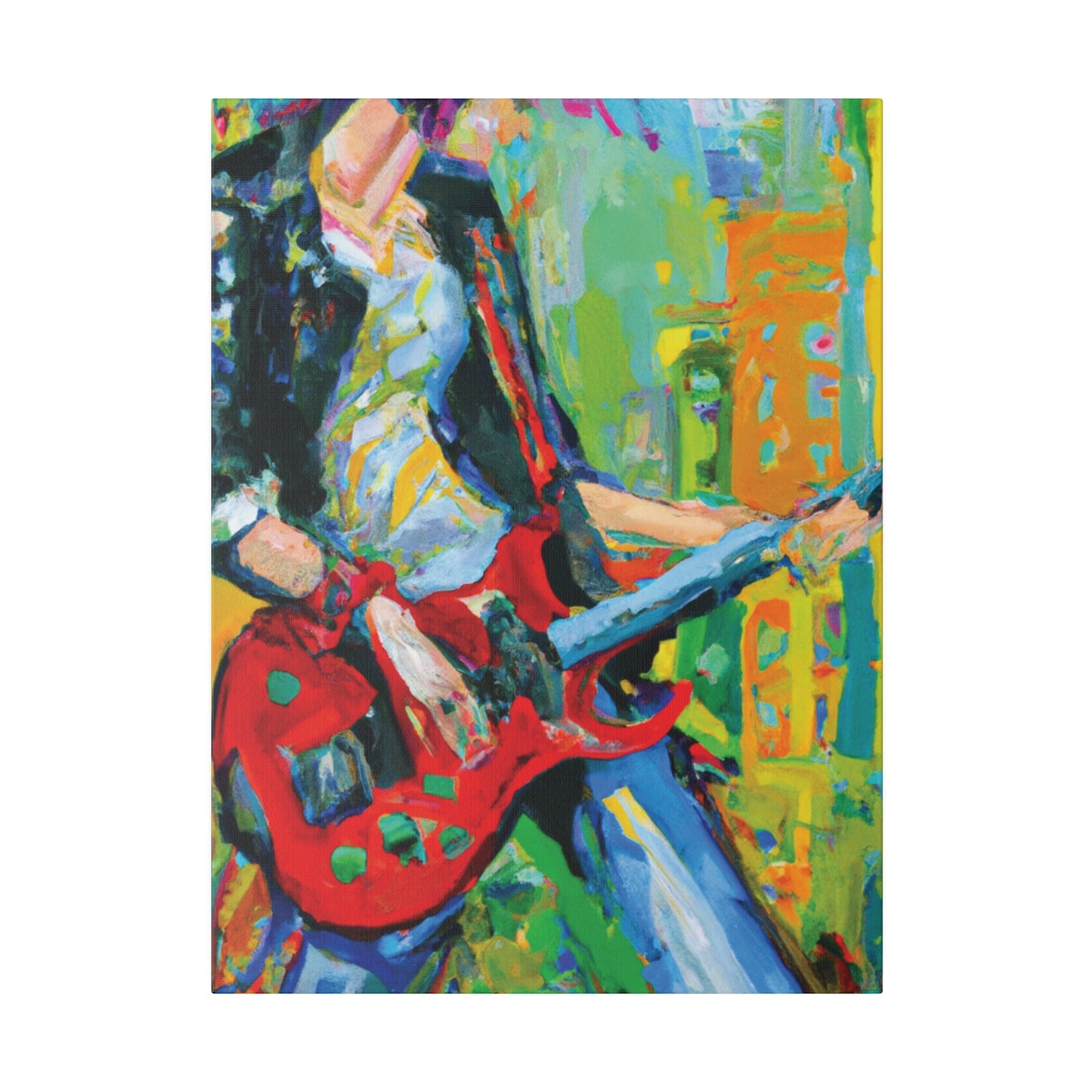 7369K - Rockstar Oil Painting Style Print | Poster | Home Decor | Wall Art | Music Art | Canvas