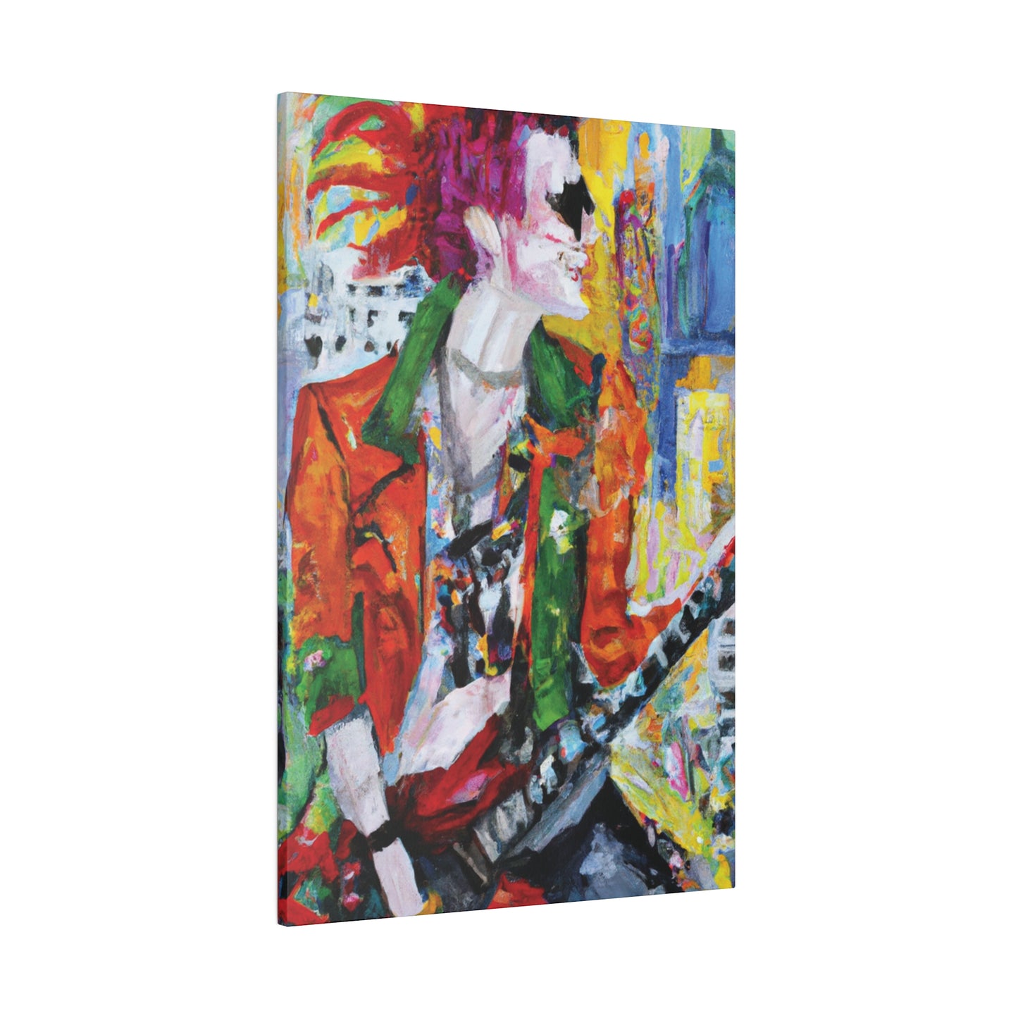 8997X - Rockstar Oil Painting Style Print | Poster | Home Decor | Wall Art | Music Art | Canvas