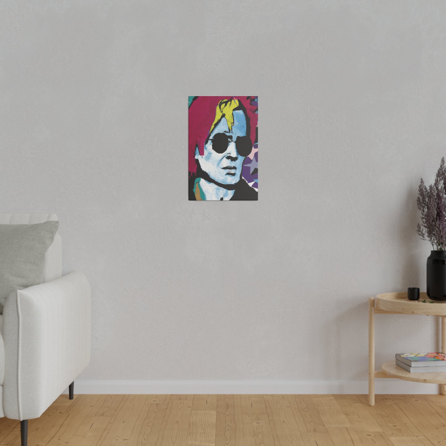 7157H - Rockstar Painting Print | Face | Abstract | Poster | Home Decor | Wall Art | Music Art | Canvas