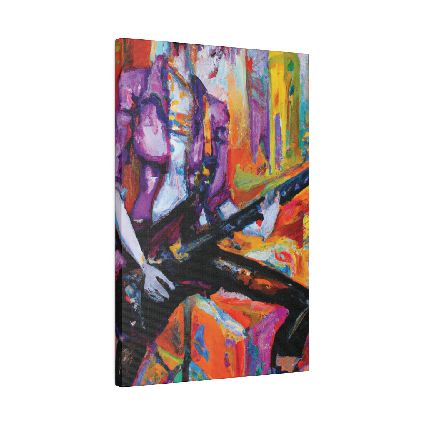 477F - Rockstar Oil Painting Style Print | Poster | Home Decor | Wall Art | Music Art | Canvas