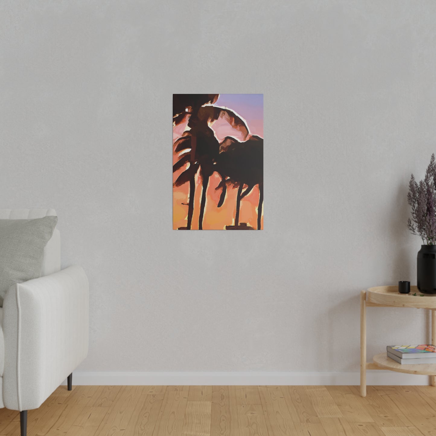 7373S - Miami Beach Sunset Painting Print | Miami | Beach | Sunset | Poster | Home Decor | Wall Art | Canvas