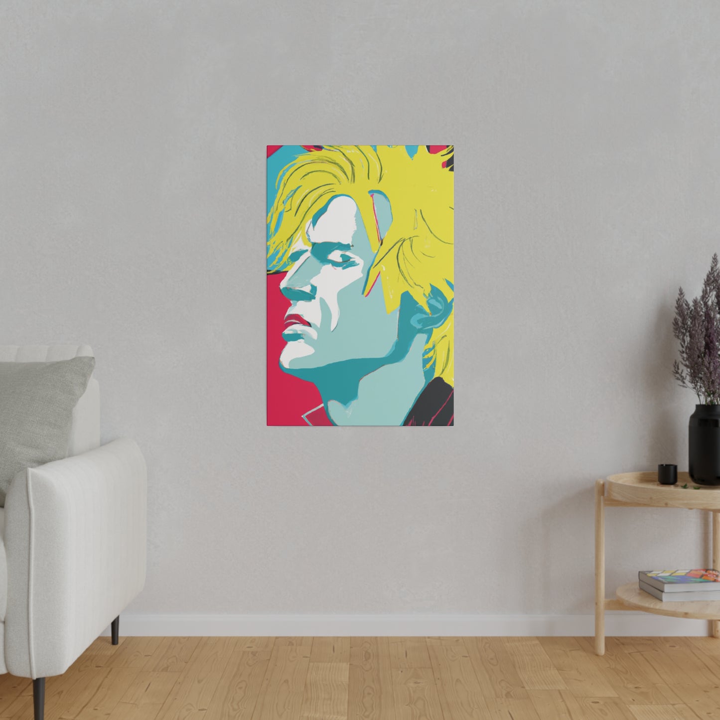 8672J - Rockstar Painting Print | Face | Abstract | Poster | Home Decor | Wall Art | Music Art | Canvas