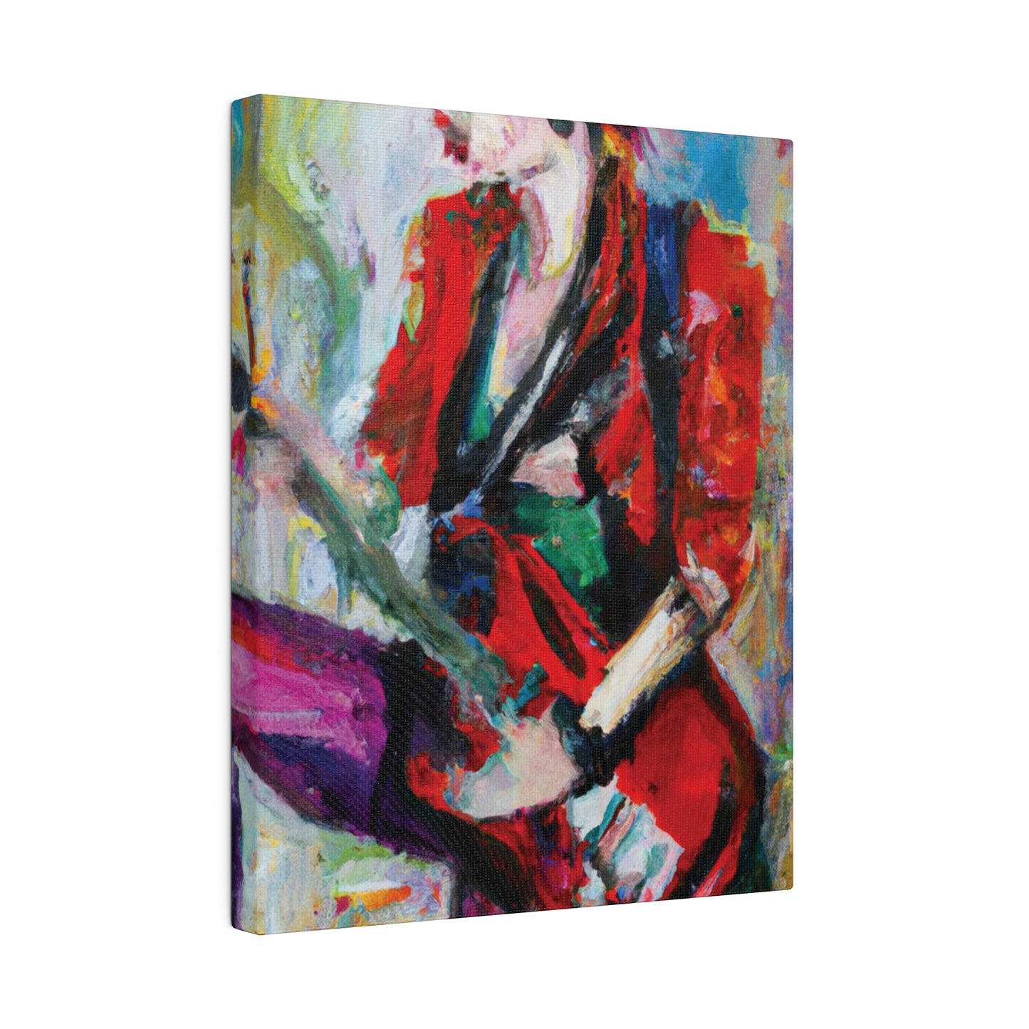 7962V - Rockstar Oil Painting Style Print | Poster | Home Decor | Wall Art | Music Art | Canvas