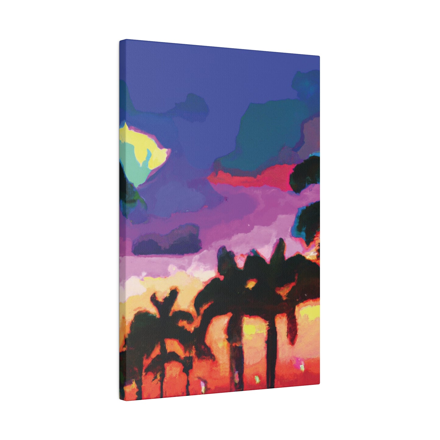 2520H - Miami Beach Sunset Painting Print | Miami | Beach | Sunset | Poster | Home Decor | Wall Art | Canvas