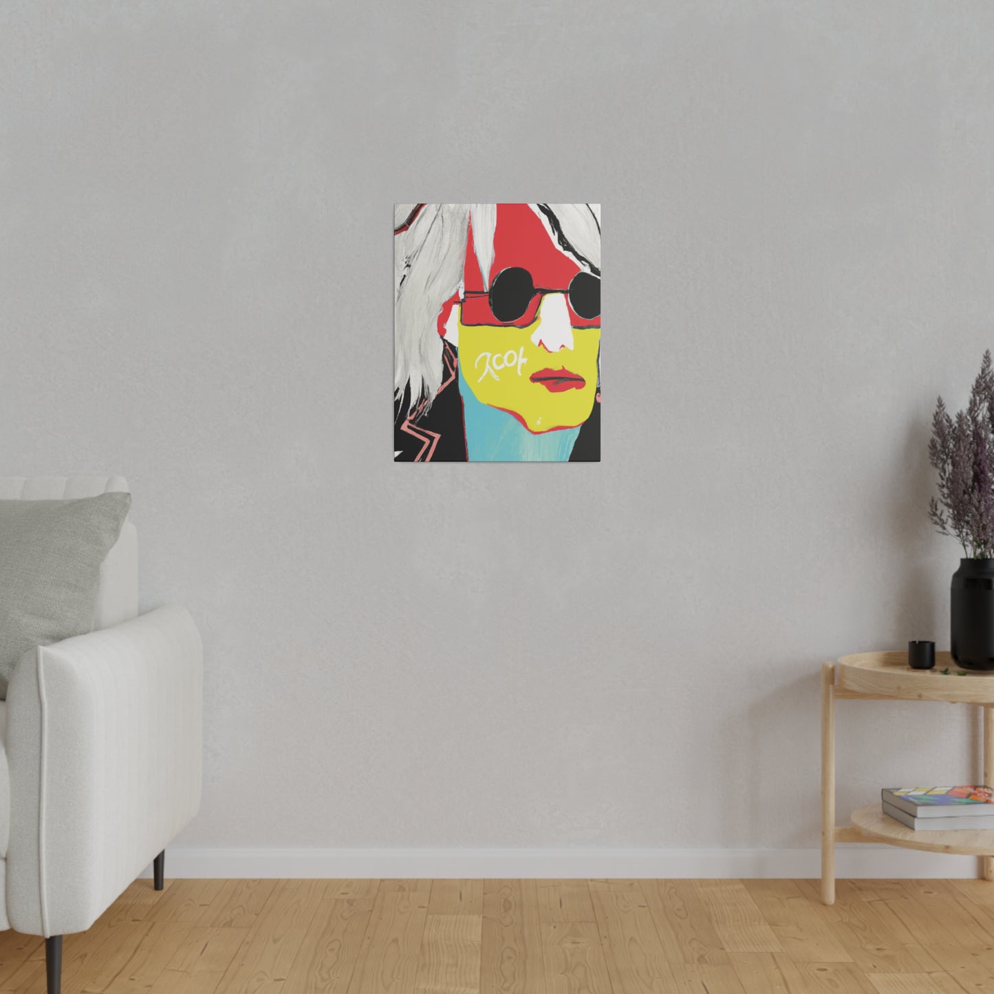 6953R - Rockstar Painting Print | Face | Abstract | Poster | Home Decor | Wall Art | Music Art | Canvas