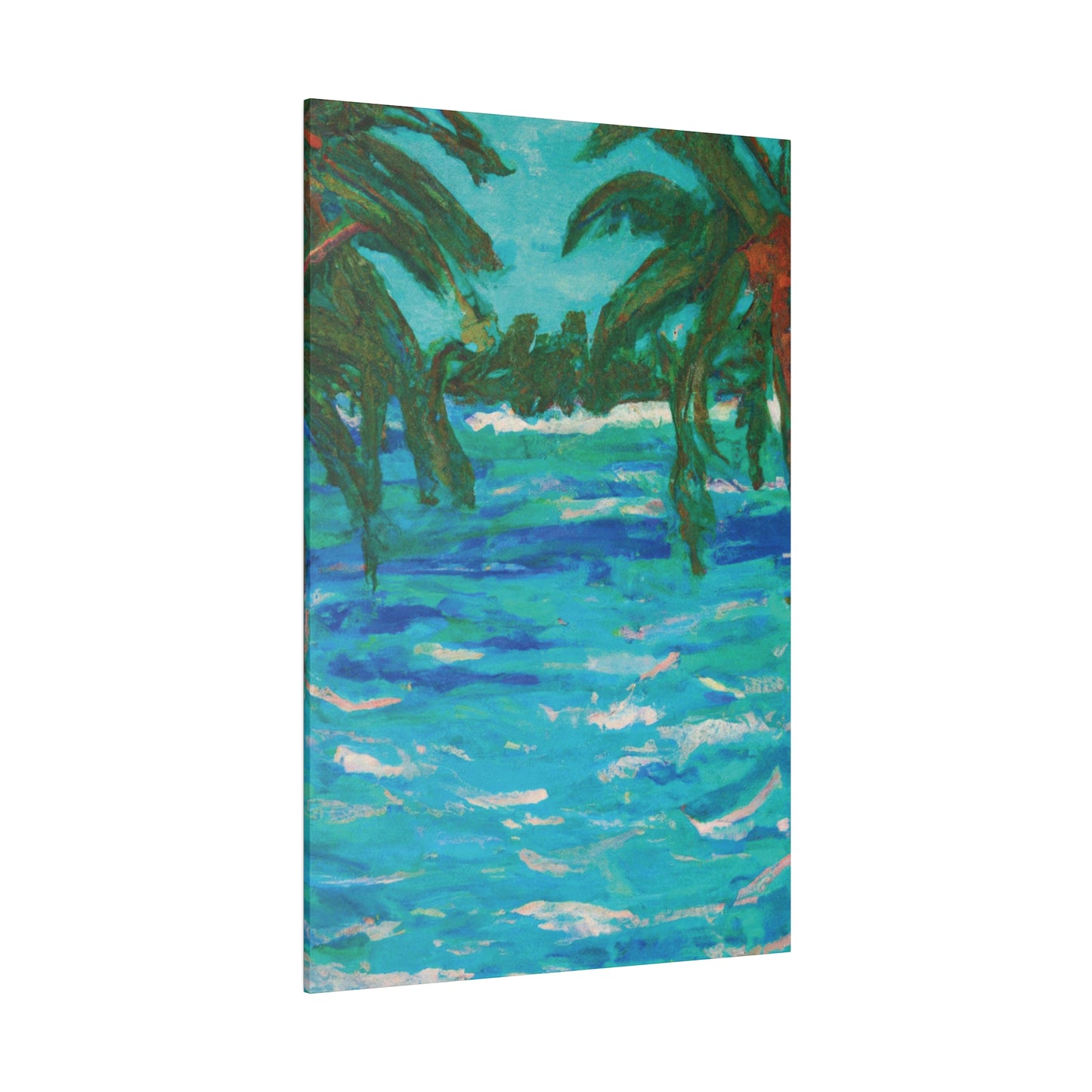 7482U - Bahamas Ocean Painting Print | Bahamas | Ocean | Beach | Poster | Home Decor | Wall Art | Canvas