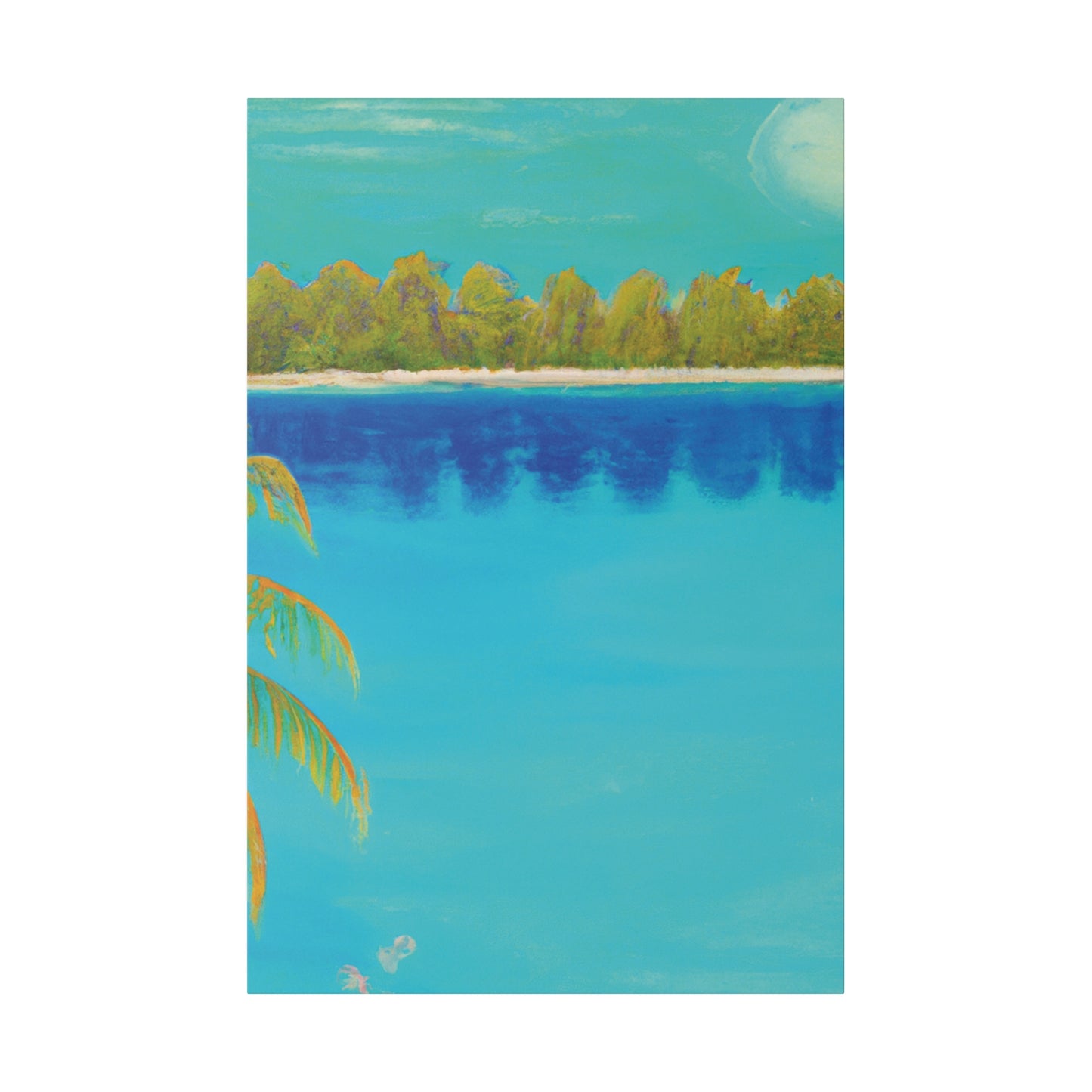 9134K - Bahamas Ocean Painting Print | Bahamas | Ocean | Beach | Poster | Home Decor | Wall Art | Canvas