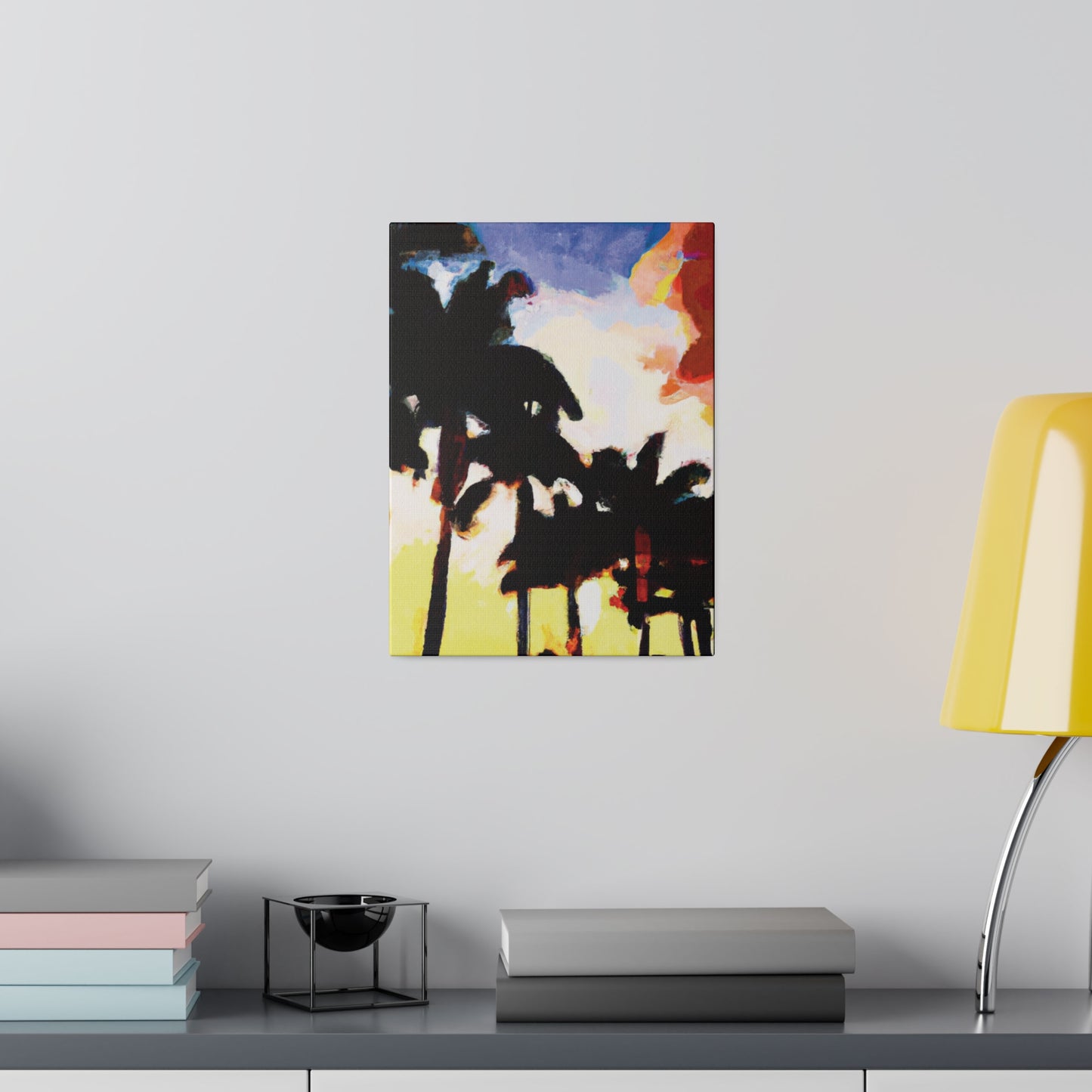 9127M - Miami Beach Sunset Painting Print | Miami | Beach | Sunset | Poster | Home Decor | Wall Art | Canvas