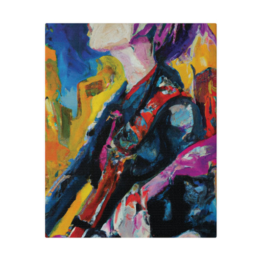 8245D - Rockstar Oil Painting Style Print | Poster | Home Decor | Wall Art | Music Art | Canvas