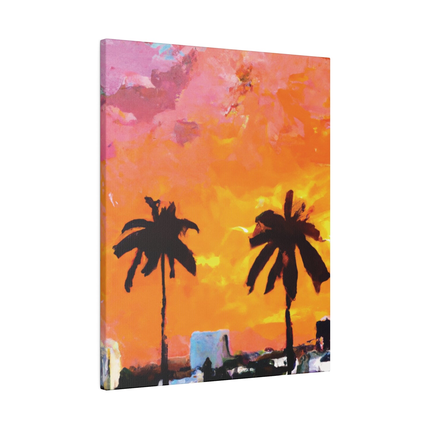 2759A - Miami Beach Sunset Painting Print | Miami | Beach | Sunset | Poster | Home Decor | Wall Art | Canvas