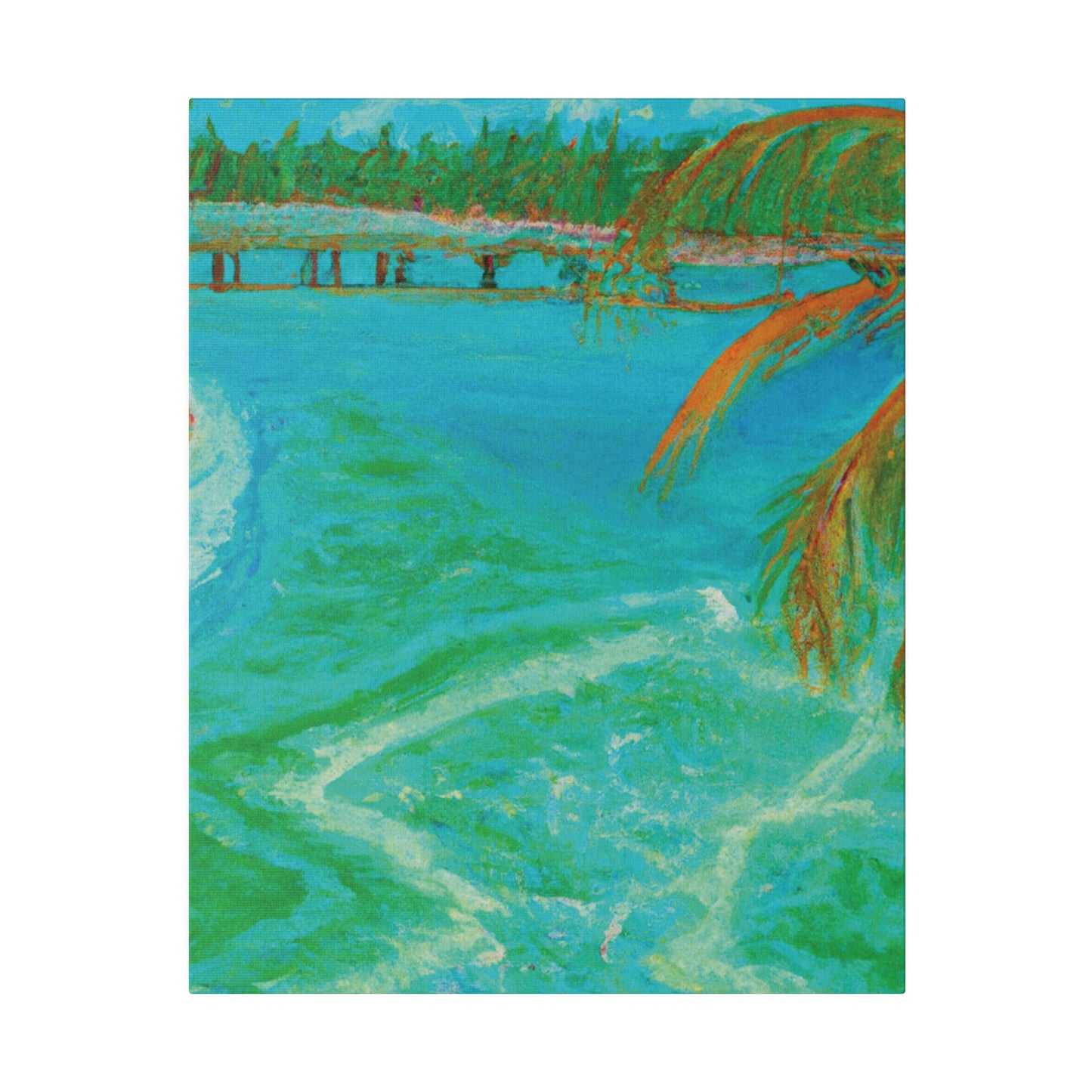 8864B - Bahamas Ocean Painting Print | Bahamas | Ocean | Beach | Poster | Home Decor | Wall Art | Canvas