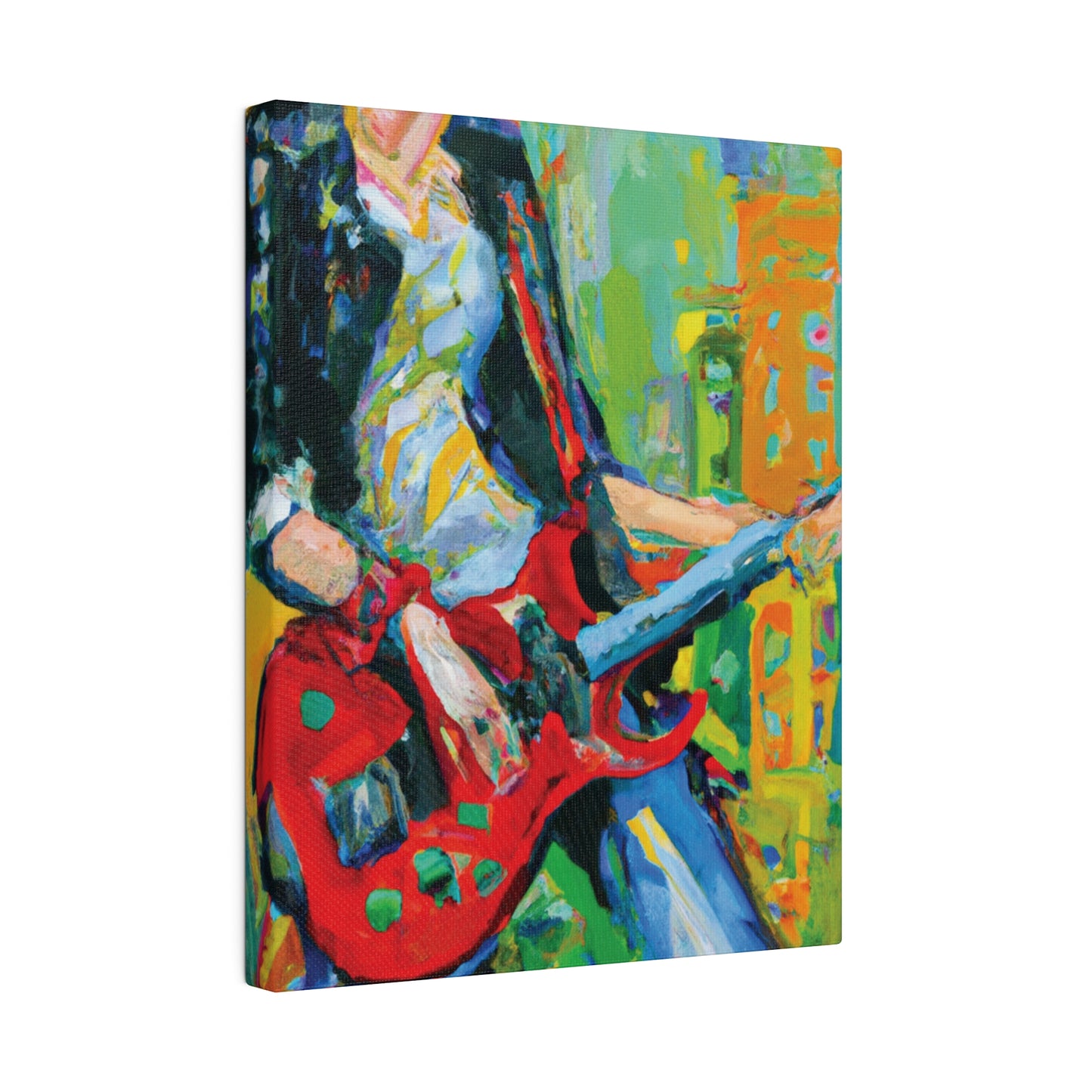 7369K - Rockstar Oil Painting Style Print | Poster | Home Decor | Wall Art | Music Art | Canvas