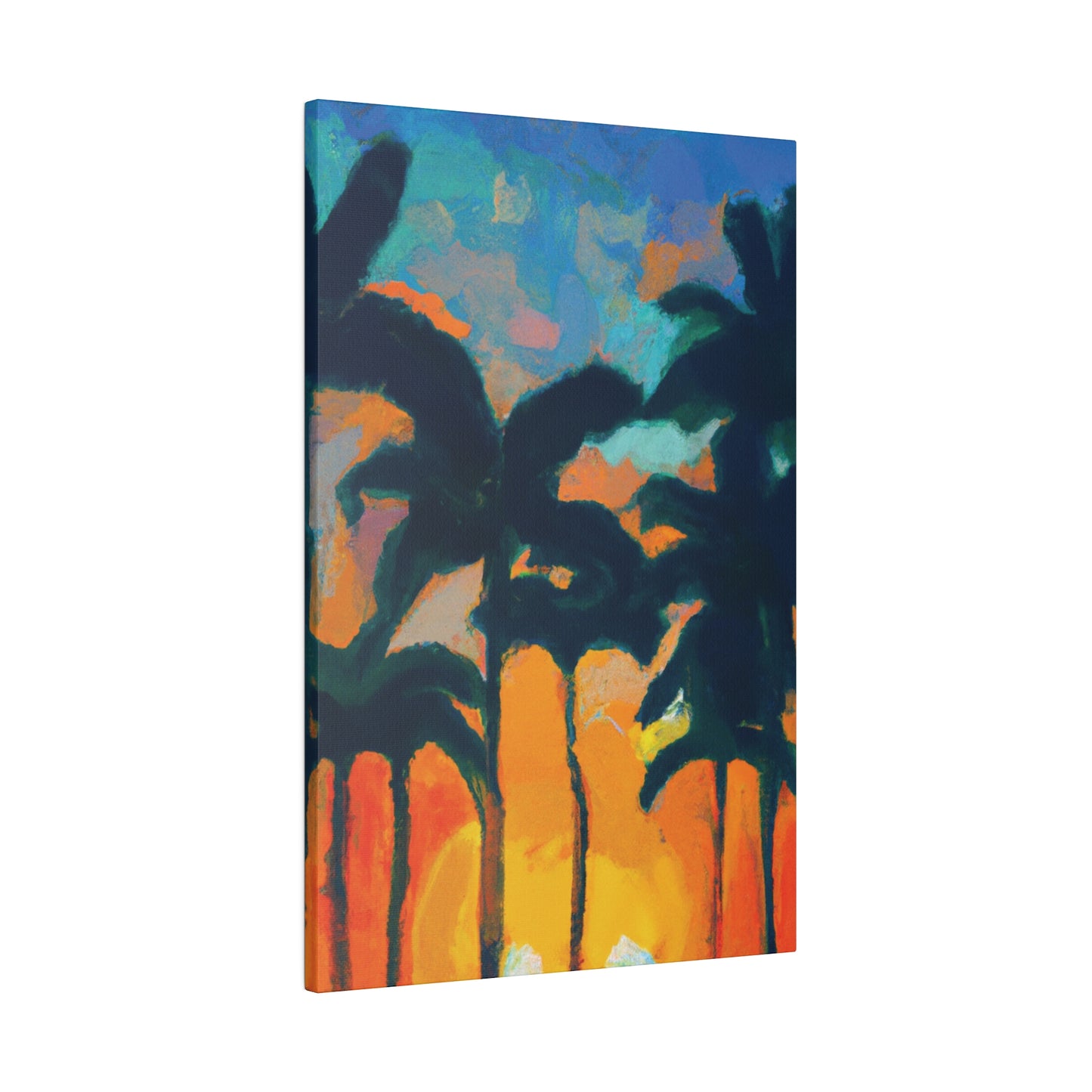 6877B - Miami Beach Sunset Painting Print | Miami | Beach | Sunset | Poster | Home Decor | Wall Art | Canvas