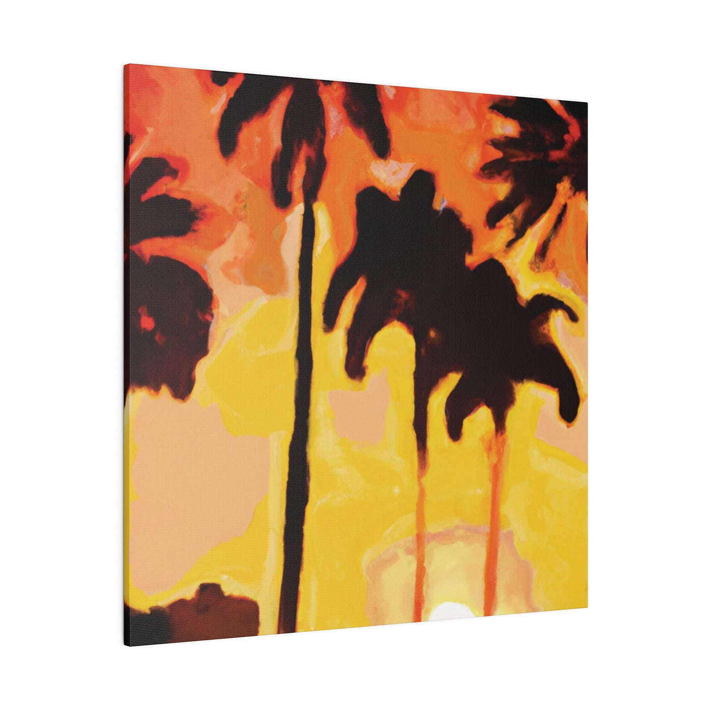 3259B - Miami Beach Sunset Painting Print | Miami | Beach | Sunset | Poster | Home Decor | Wall Art | Canvas