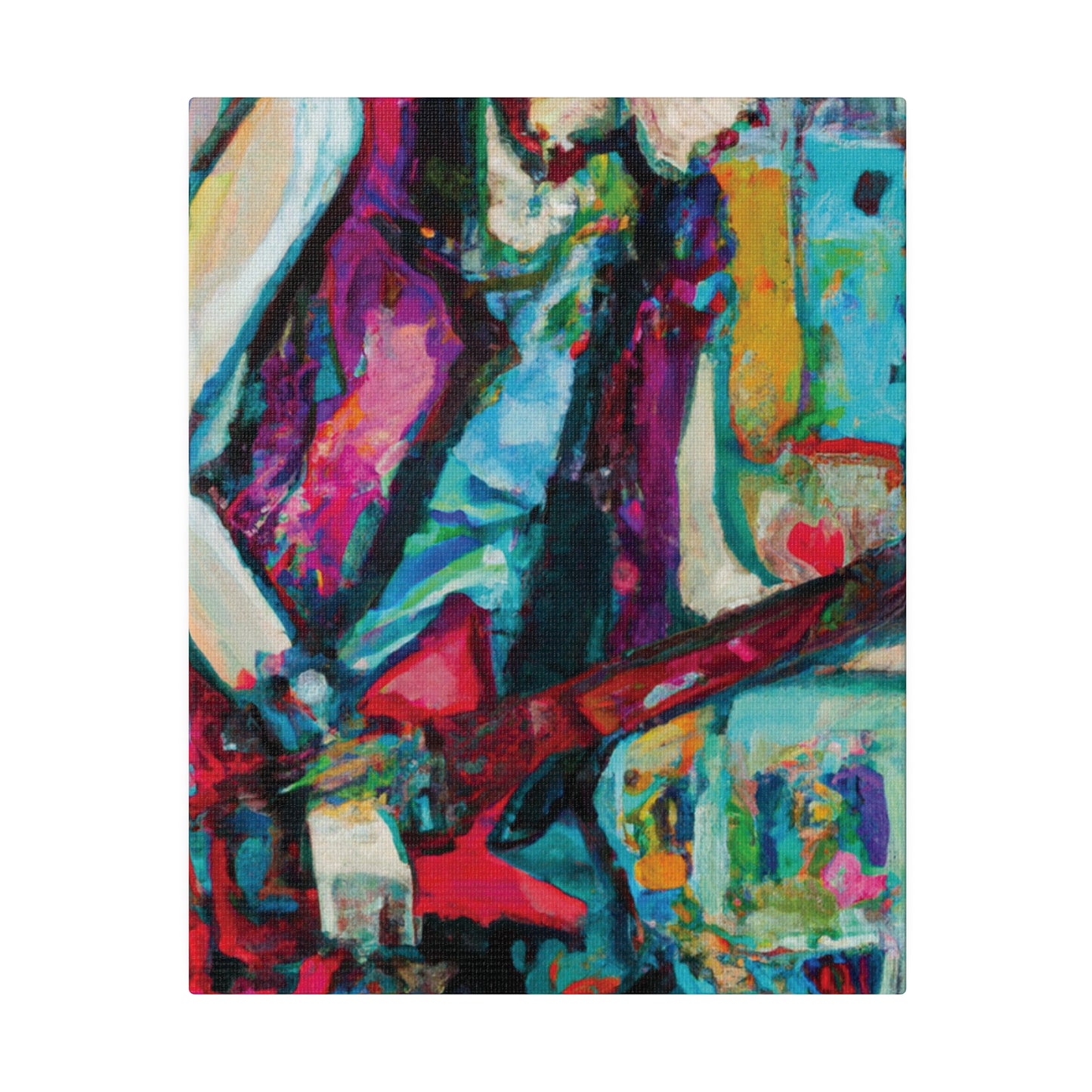 8398K - Rockstar Oil Painting Style Print | Poster | Home Decor | Wall Art | Music Art | Canvas