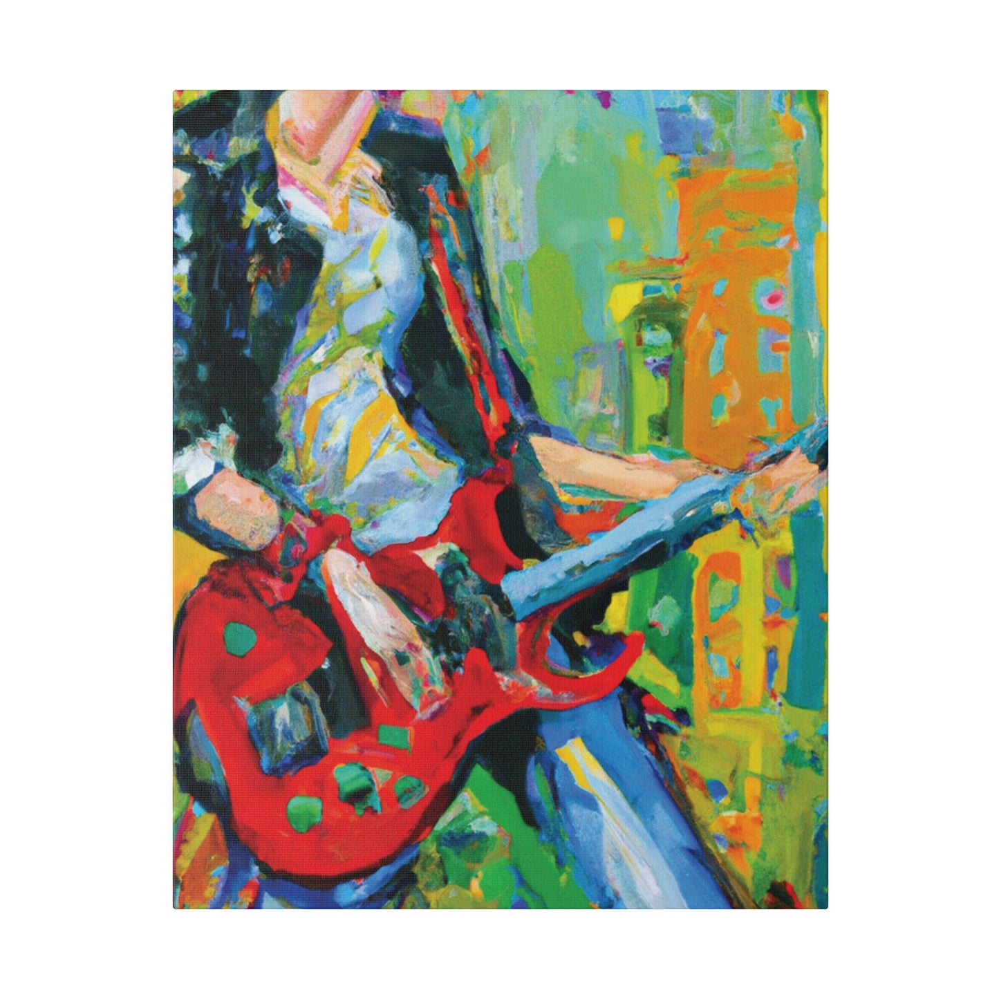 7369K - Rockstar Oil Painting Style Print | Poster | Home Decor | Wall Art | Music Art | Canvas