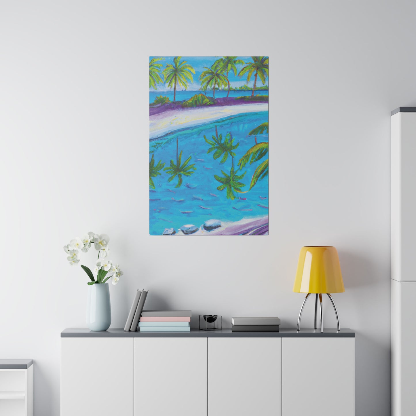 9138P - Bahamas Ocean Painting Print | Bahamas | Ocean | Beach | Poster | Home Decor | Wall Art | Canvas