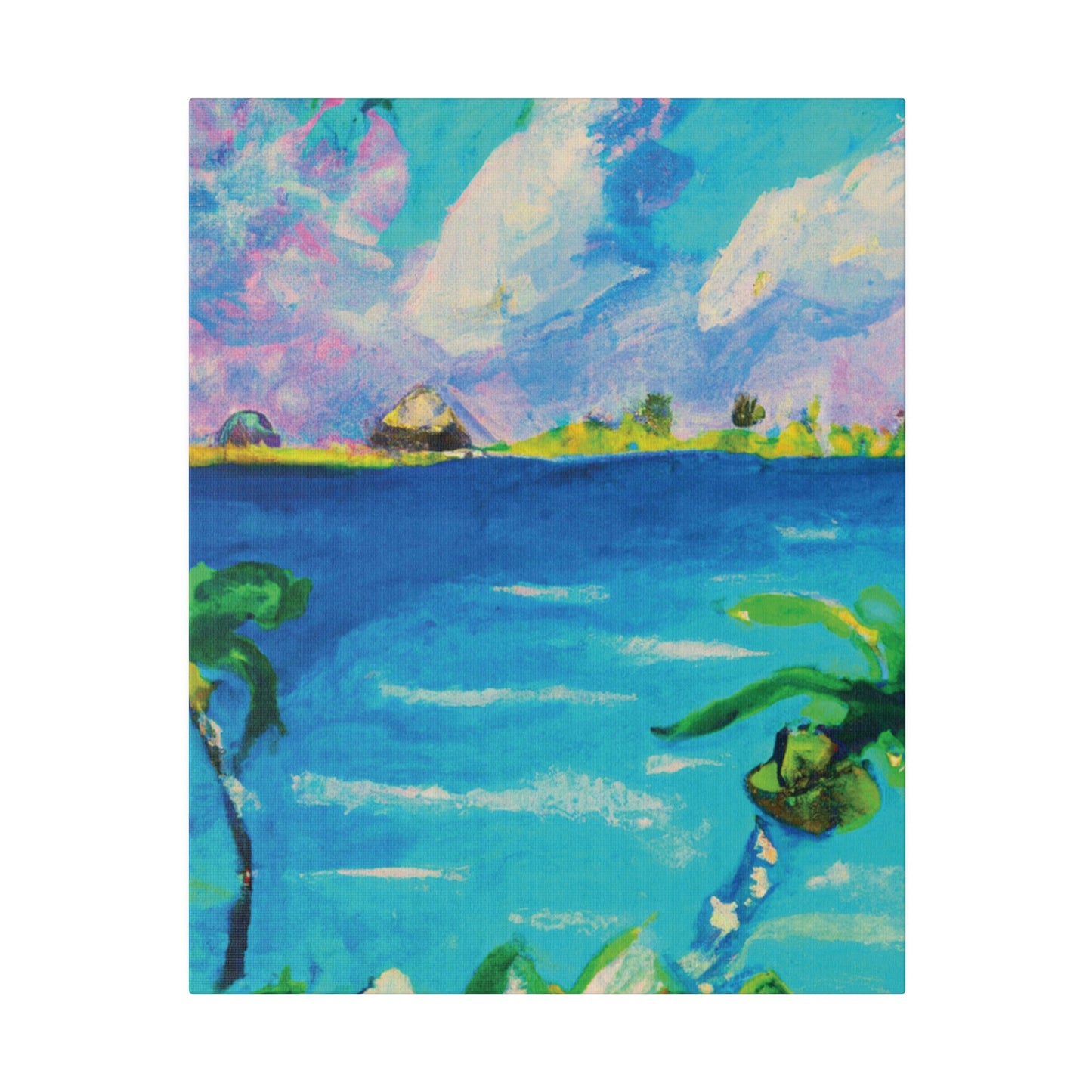 5634K - Bahamas Ocean Painting Print | Bahamas | Ocean | Beach | Poster | Home Decor | Wall Art | Canvas