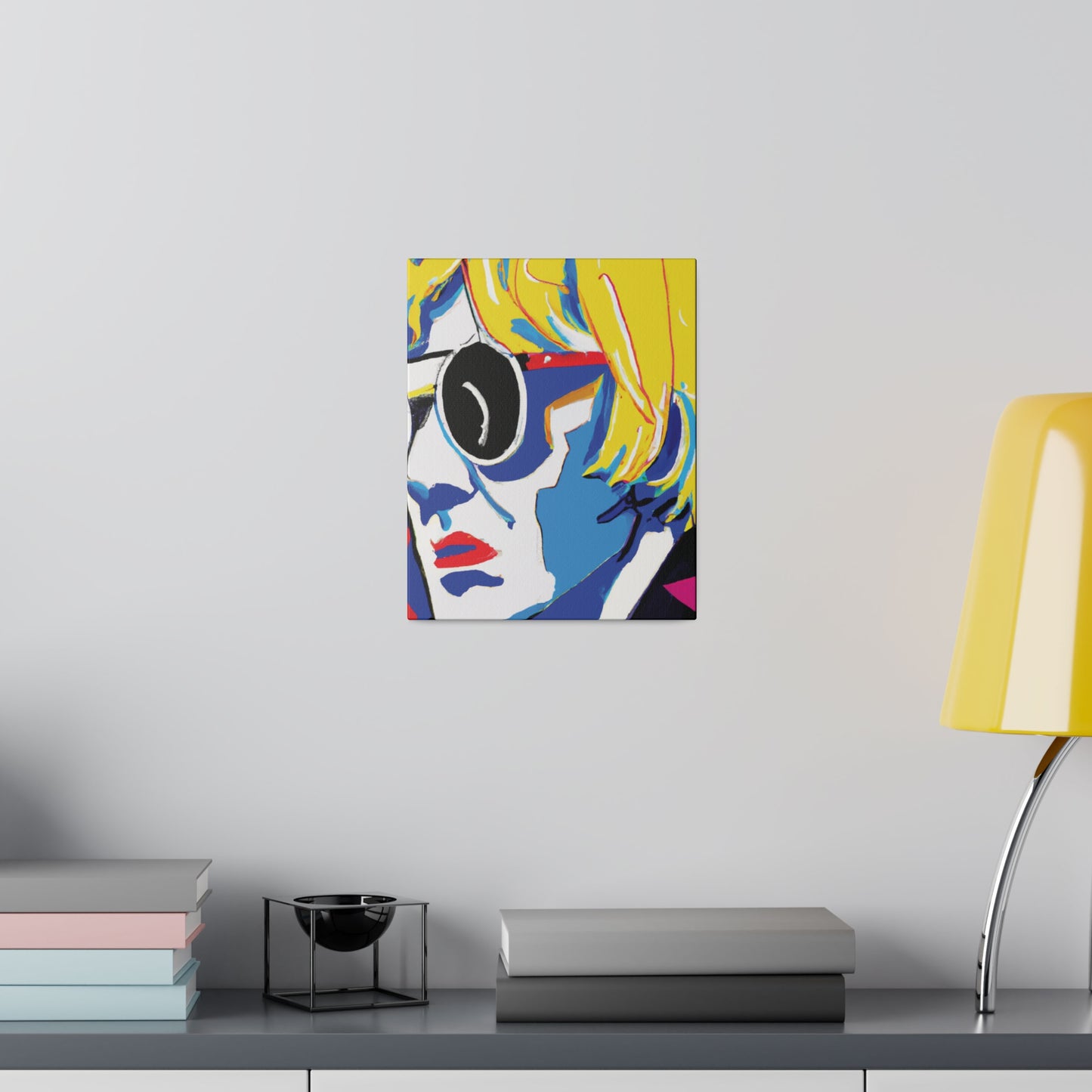 6259E - Rockstar Painting Print | Face | Abstract | Poster | Home Decor | Wall Art | Music Art | Canvas