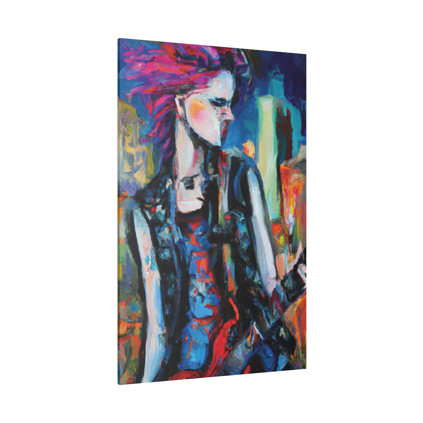 6491R - Rockstar Oil Painting Style Print | Poster | Home Decor | Wall Art | Music Art | Canvas