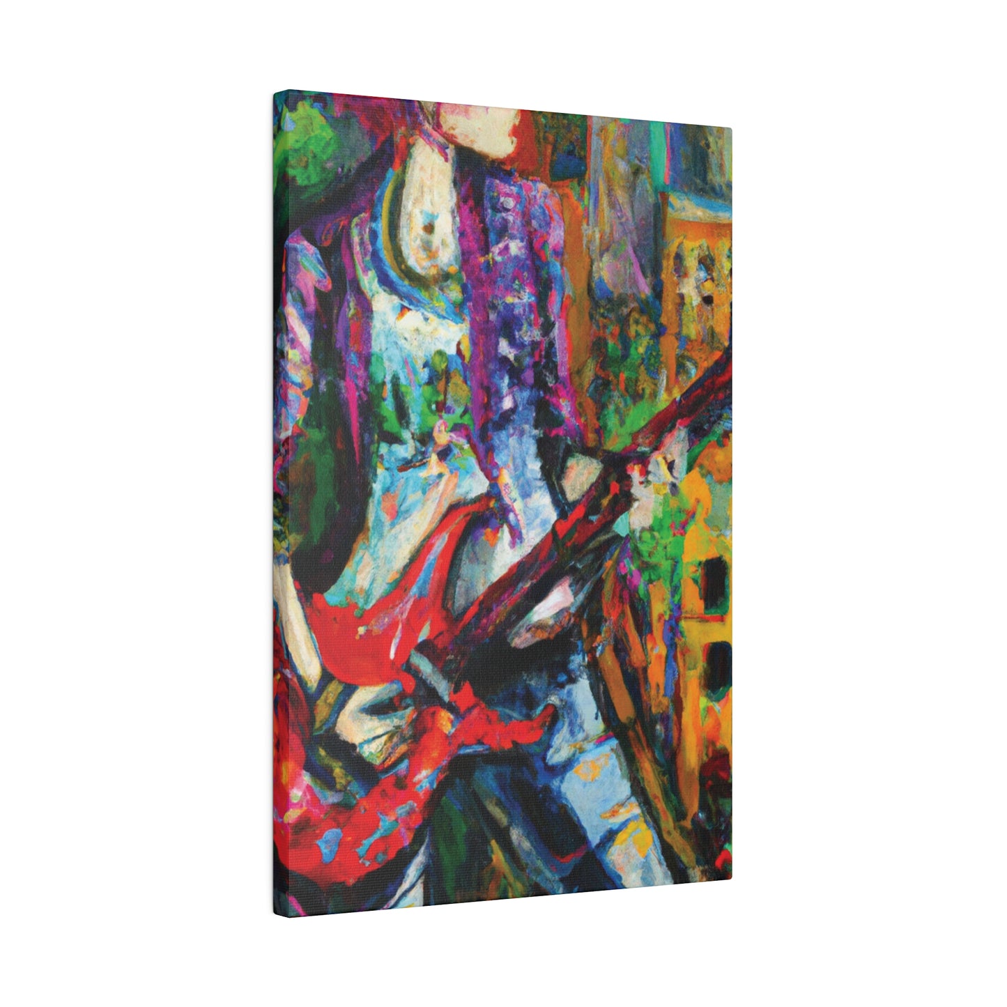 8263J - Rockstar Oil Painting Style Print | Poster | Home Decor | Wall Art | Music Art | Canvas