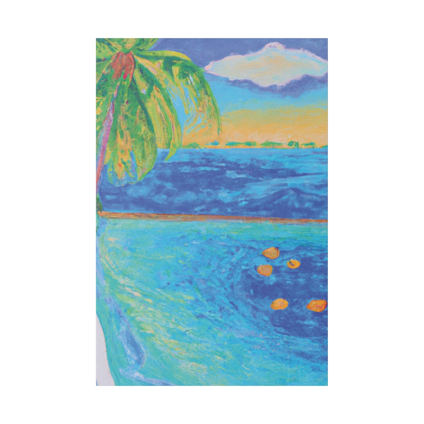 4268O - Bahamas Ocean Painting Print | Bahamas | Ocean | Beach | Poster | Home Decor | Wall Art | Canvas